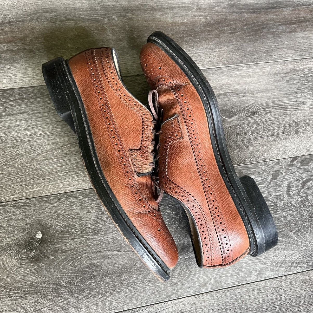 Vintage Vintage 1960s Sears Derby Wingtip Brogue Leather Loafers Size US 10.5 / EU 43-44 - 2 Thumbnail
