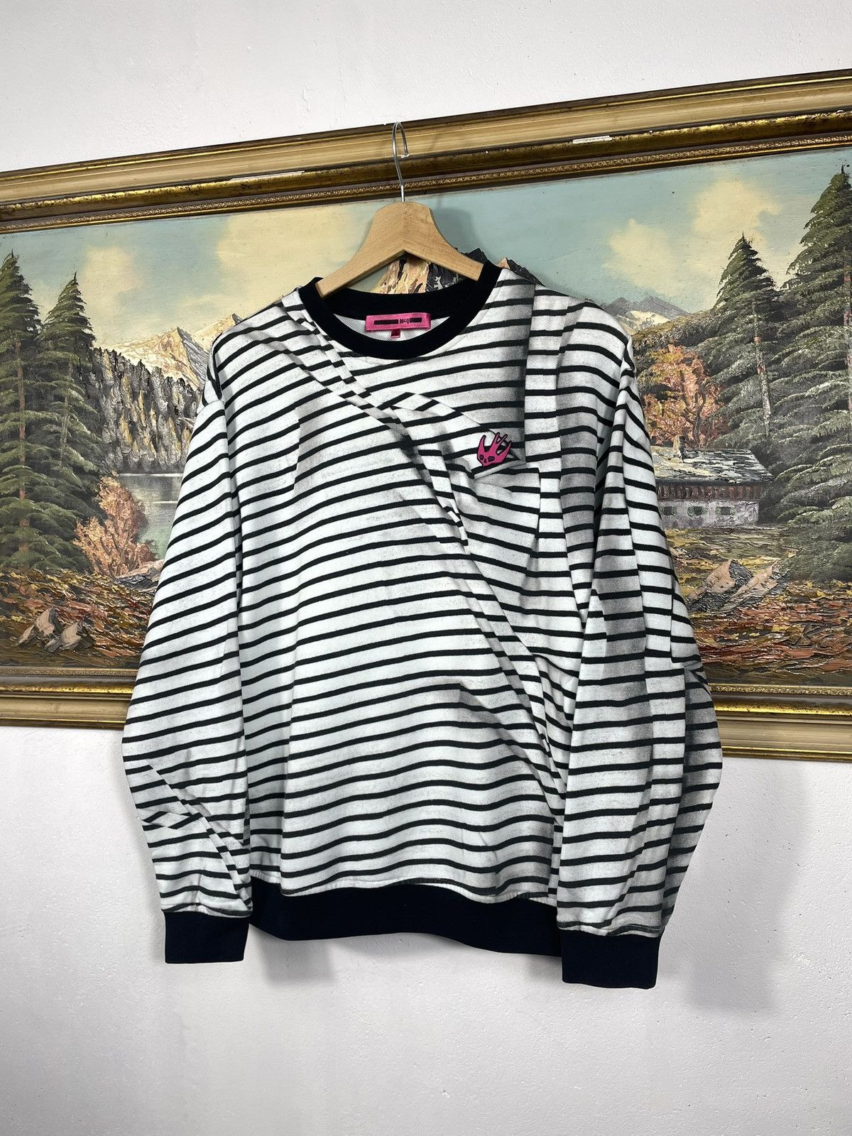 Alexander McQueen × Designer × MCQ Black White Alexander Mcqueen MCQ Crewneck Jumper Pull Size US XS / EU 42 / 0 - 2 Thumbnail