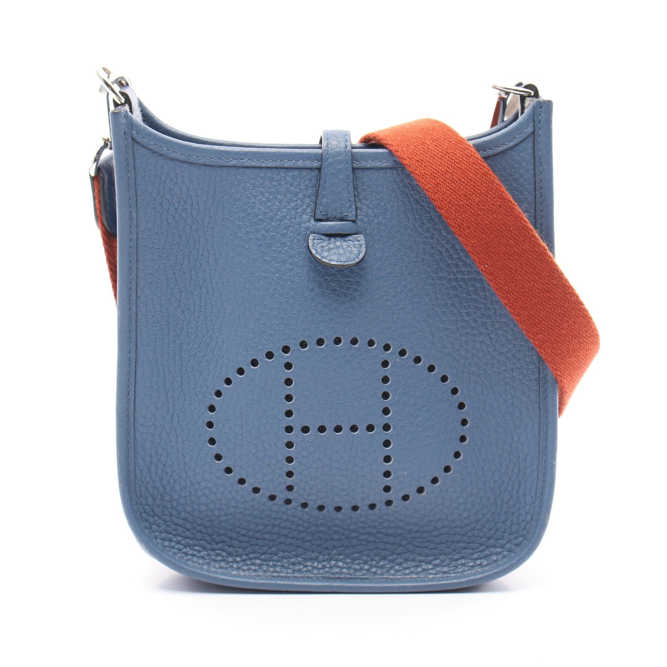 Hermes Hermes Evelyn Tpm Amazon Blue Agate Shoulder Bag Clemence Leather Silver Hardware X Stamp Size ONE SIZE - 1 Thumbnail
