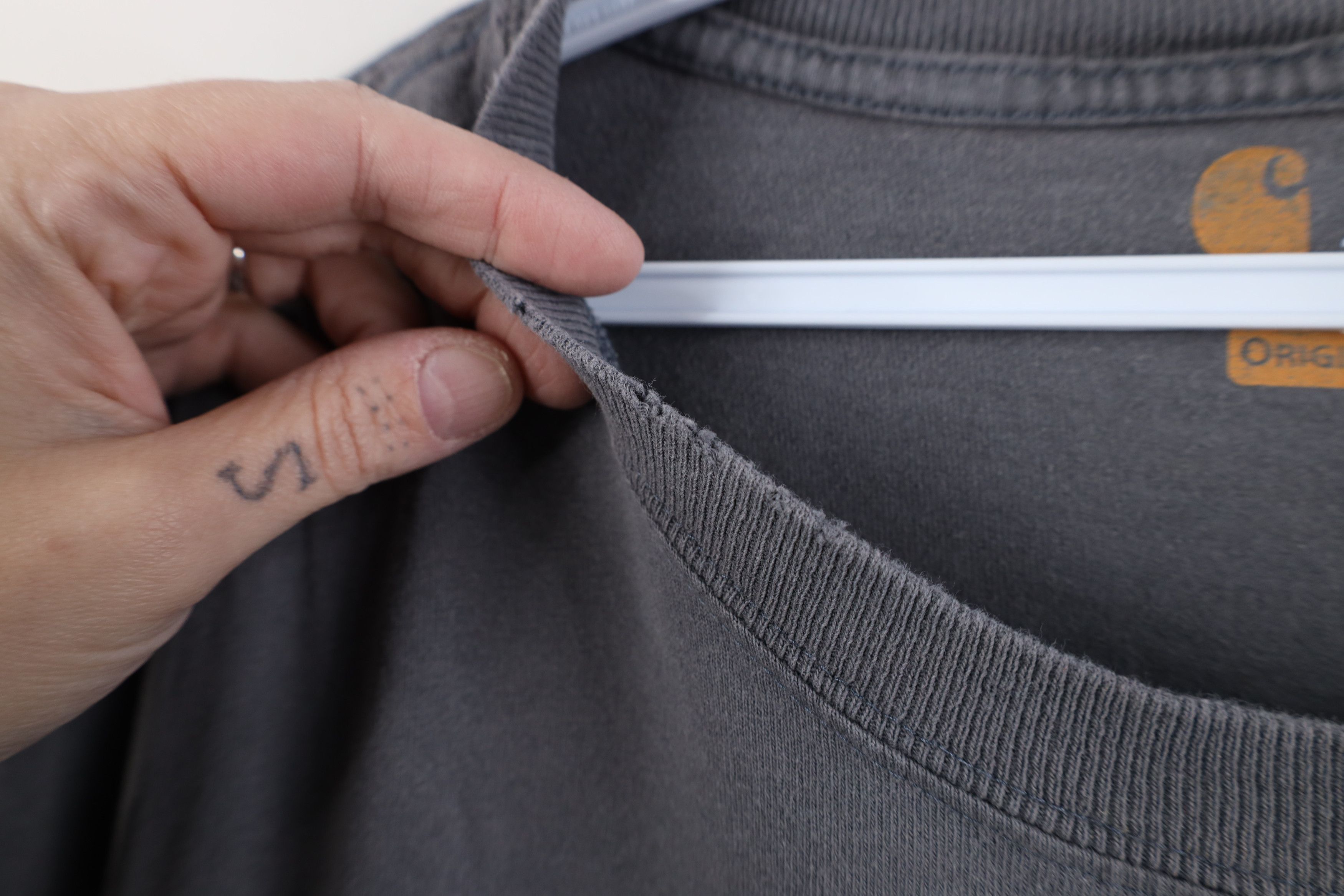 Carhartt Vintage Carhartt Heavyweight Pocket T-Shirt Gray Cotton Size US XXL / EU 58 / 5 - 8 Thumbnail