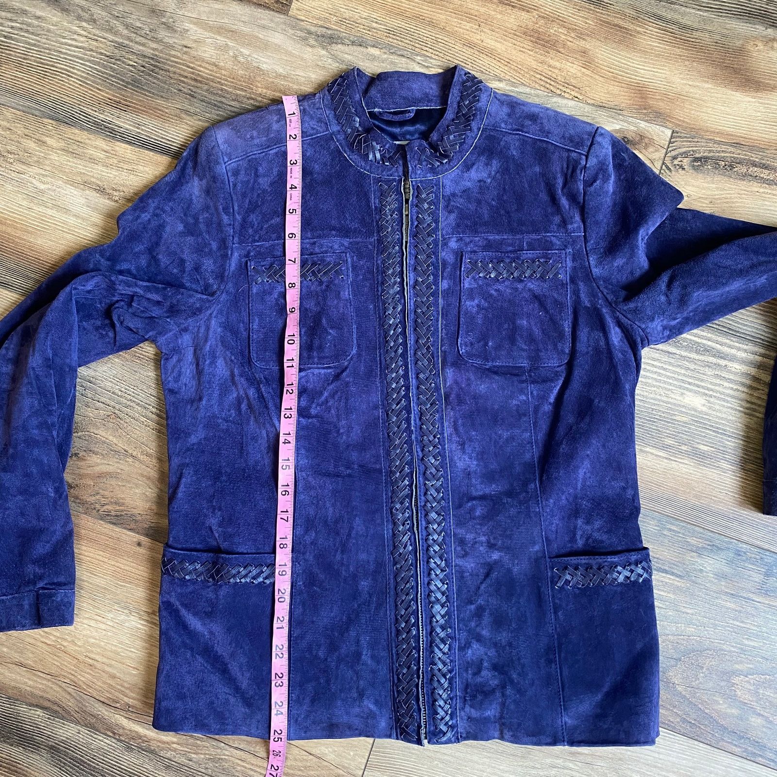 Vintage Vintage Suede Leather Jacket Purple Western Bradley Bayou Size M / US 6-8 / IT 42-44 - 11 Thumbnail