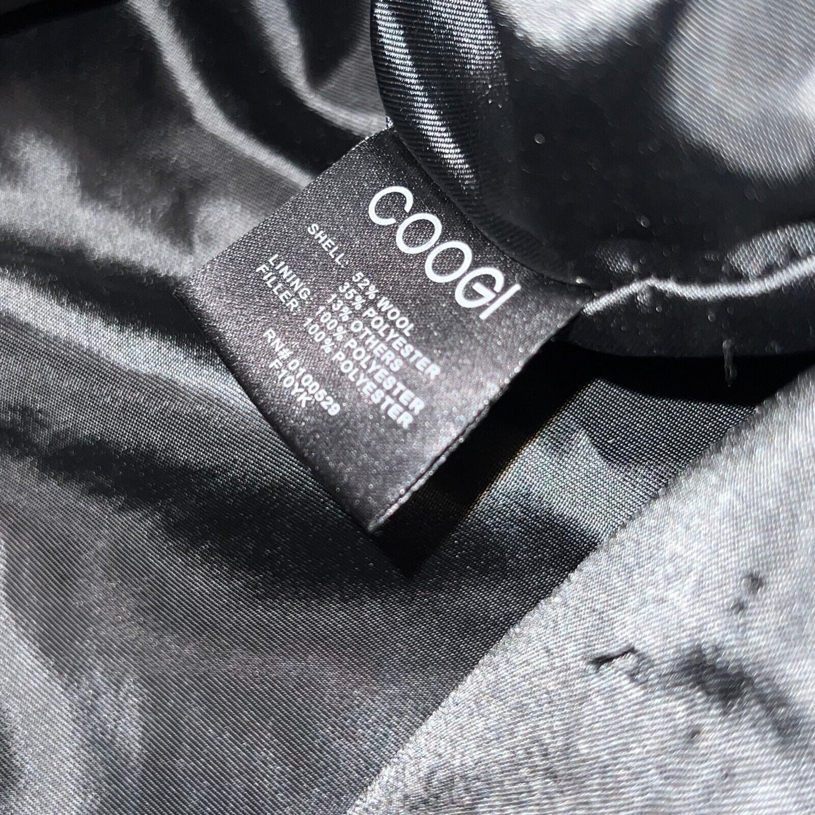Coogi Coogi Mens Black Wool Blend Heavy Jacket Coat Size Large Size US L / EU 52-54 / 3 - 5 Thumbnail