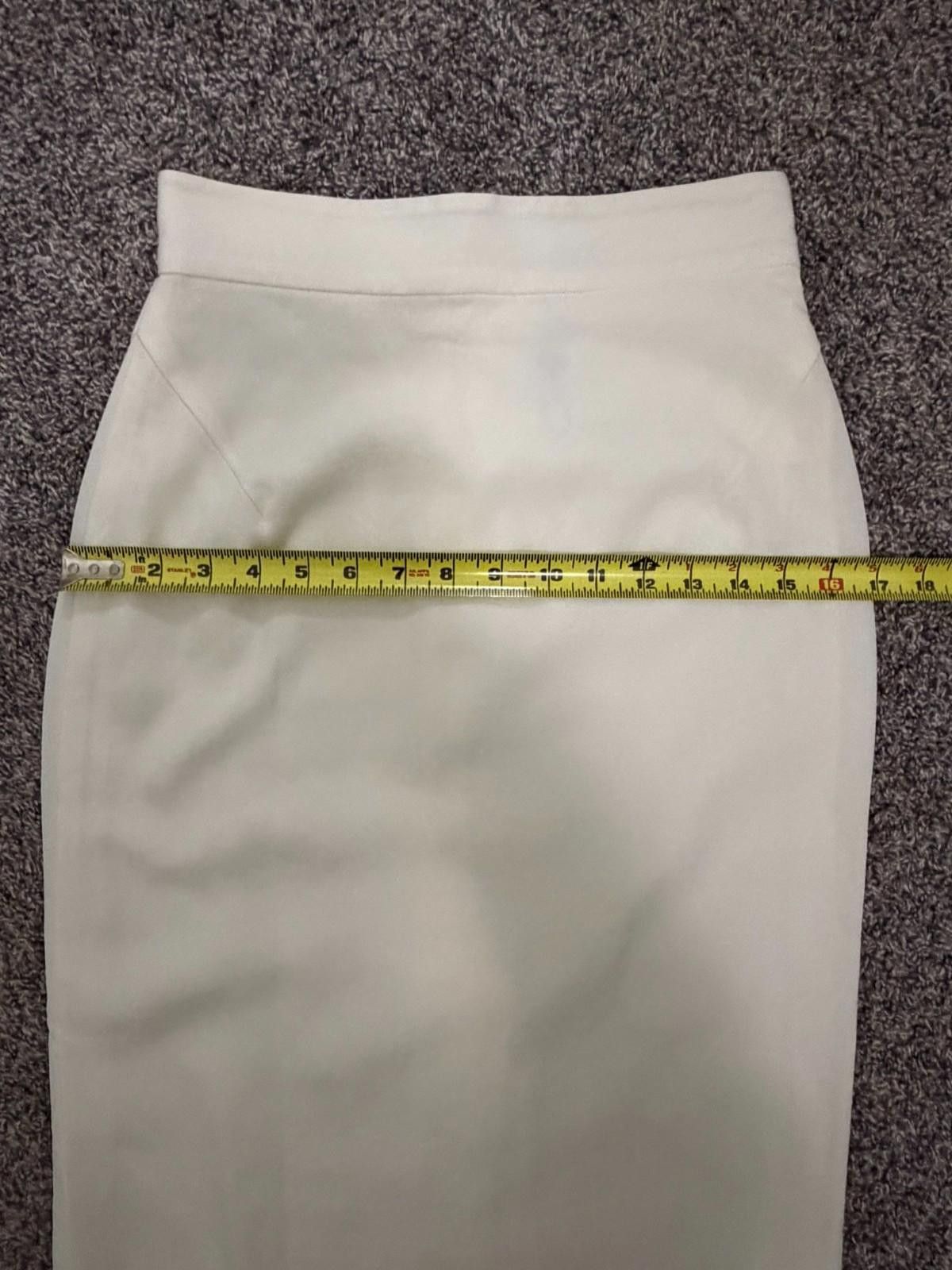 Other RAOUL Pencil Skirt with Back Slit in Ivory (US 2) Size 26" / US 2 / IT 38 - 5 Thumbnail