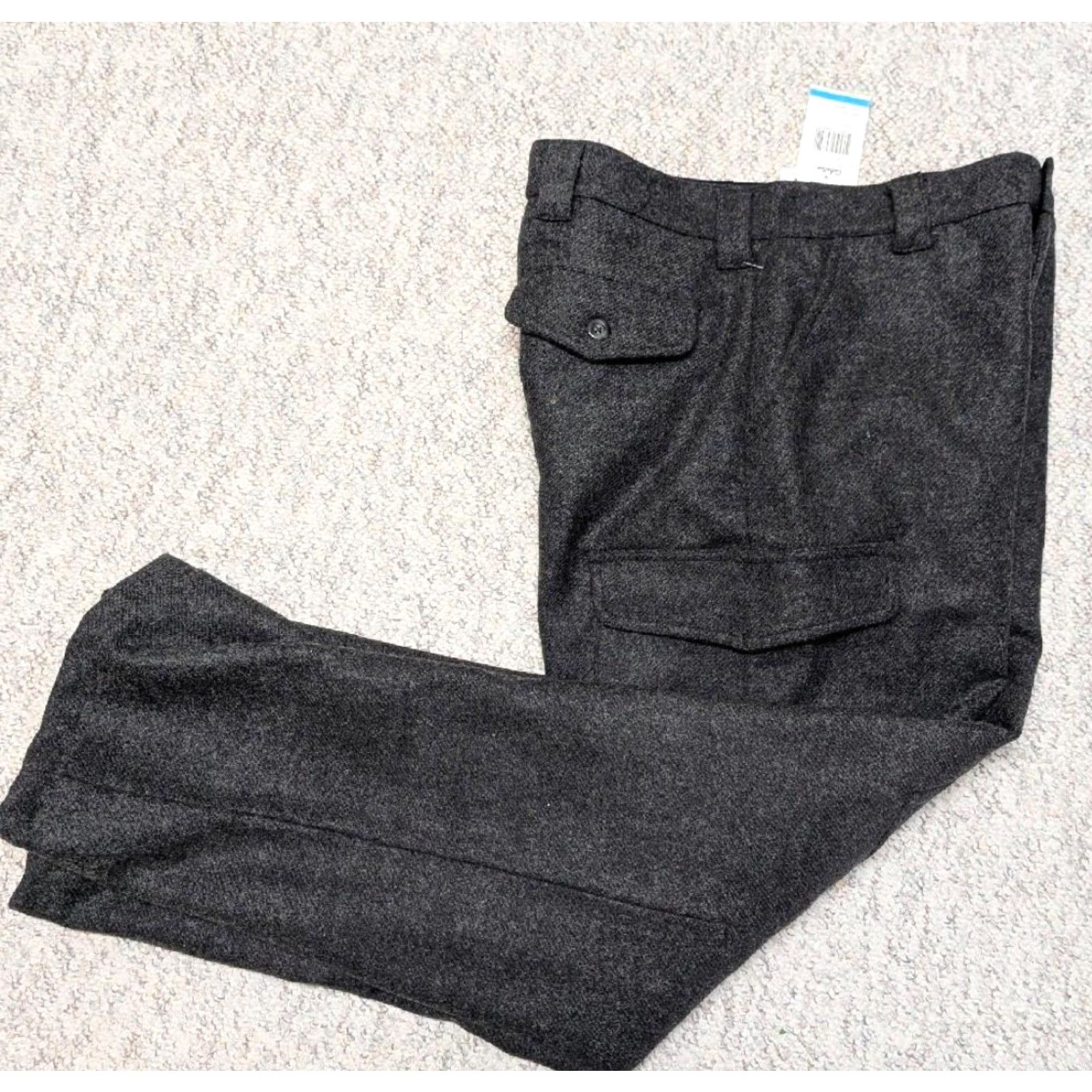 Vintage VINTAGE Cabela's dry-plus WOOL hunting pants 36x34 gray CARGO waterproof NEW nos Men's Pants Wool Gray Cargo 36x34 90s Size US 36 / EU 52 - 3 Thumbnail