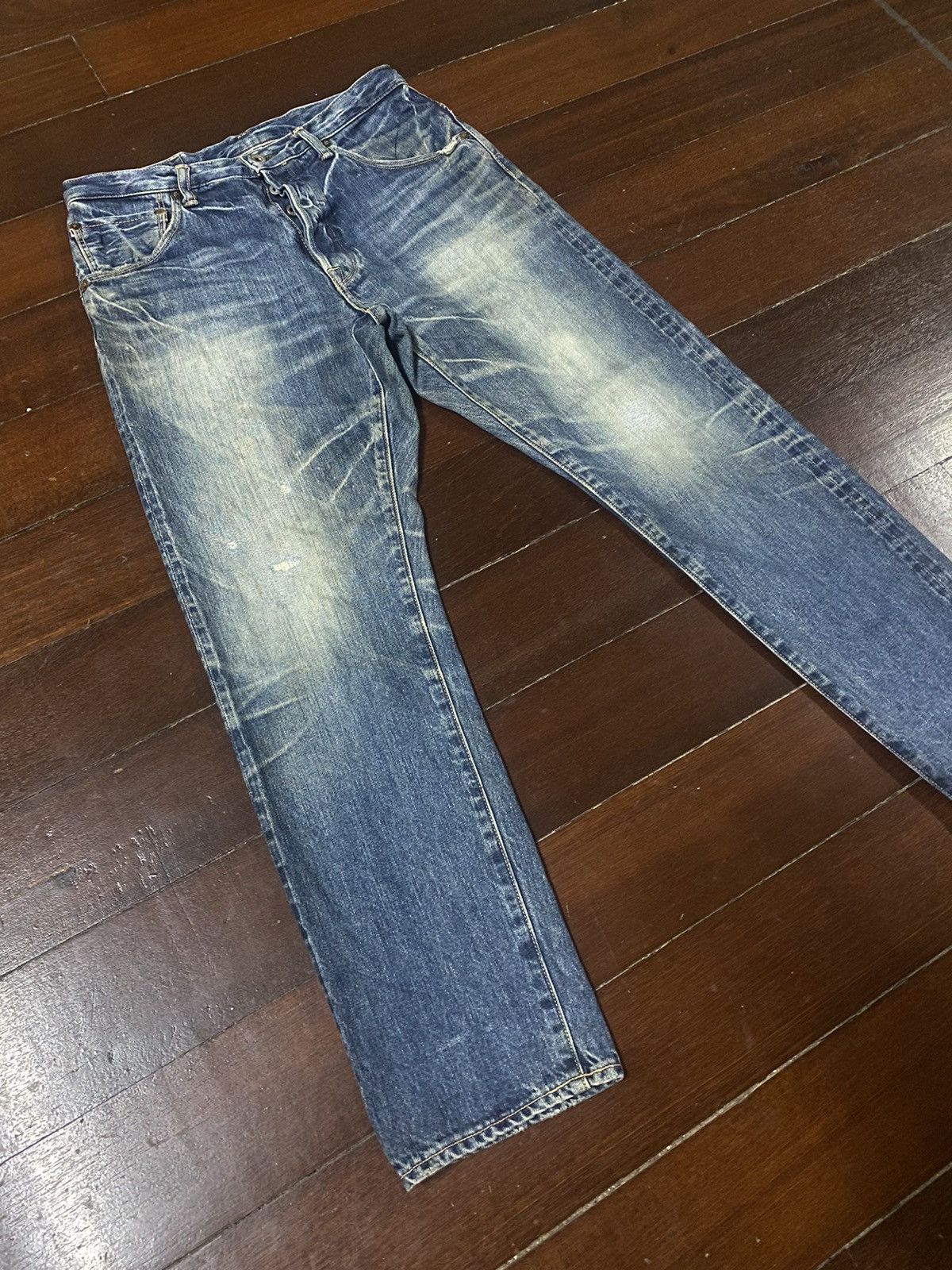 Warehouse Fire SPELL BOUND JAPAN selvedge mud wash distressed rusty Size US 32 / EU 48 - 5 Thumbnail