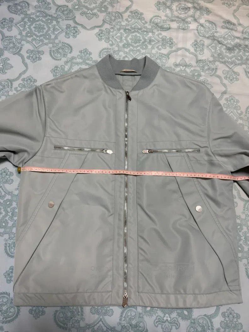 Hermes Hermes Jacket coat, tech fabric, leather-like texture, ice Size US L / EU 52-54 / 3 - 4 Thumbnail