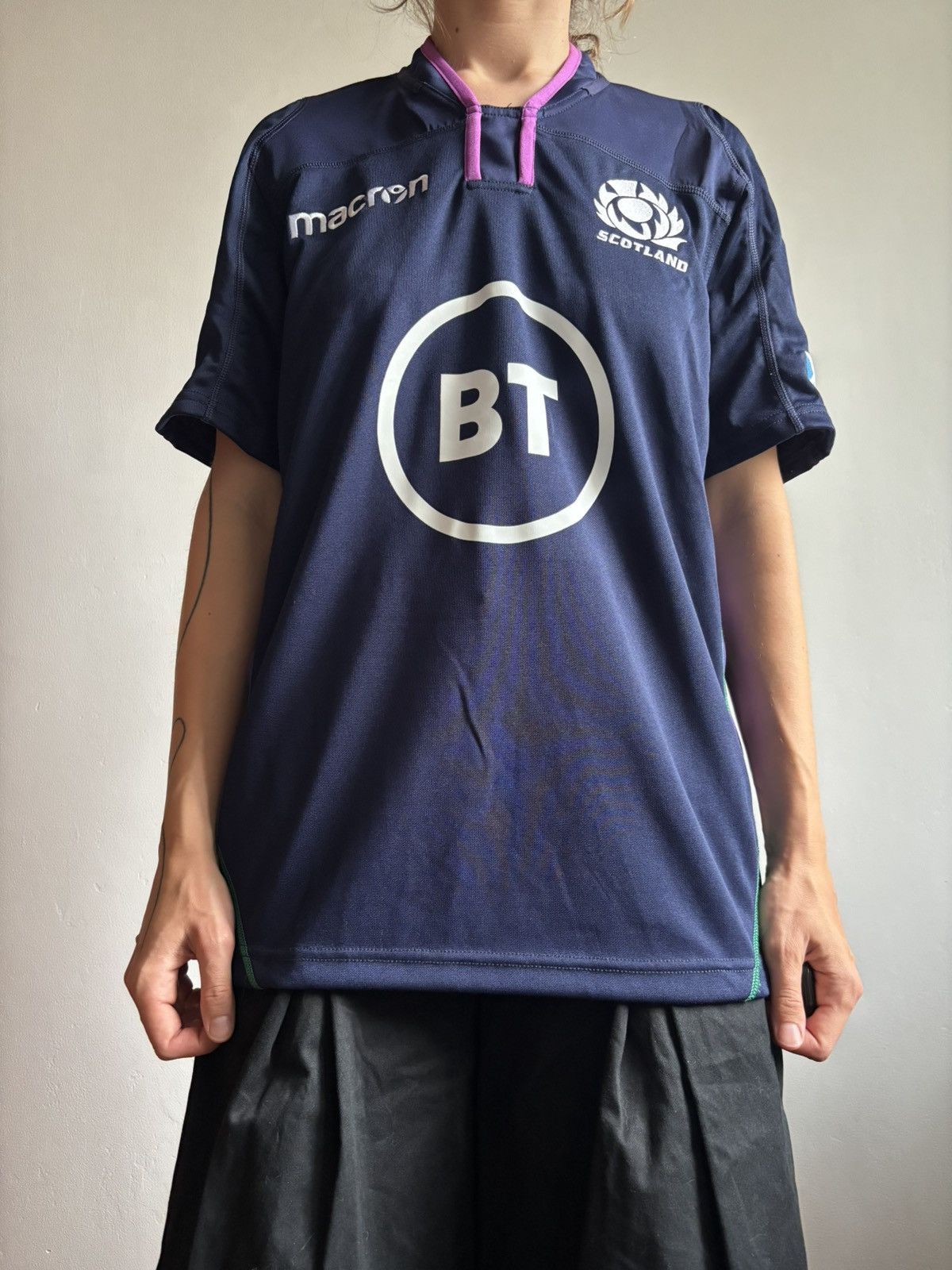 Macron Vintage Macron Scotland National Team jersey Rugby Shirt Size US S / EU 44-46 / 1 - 1 Thumbnail