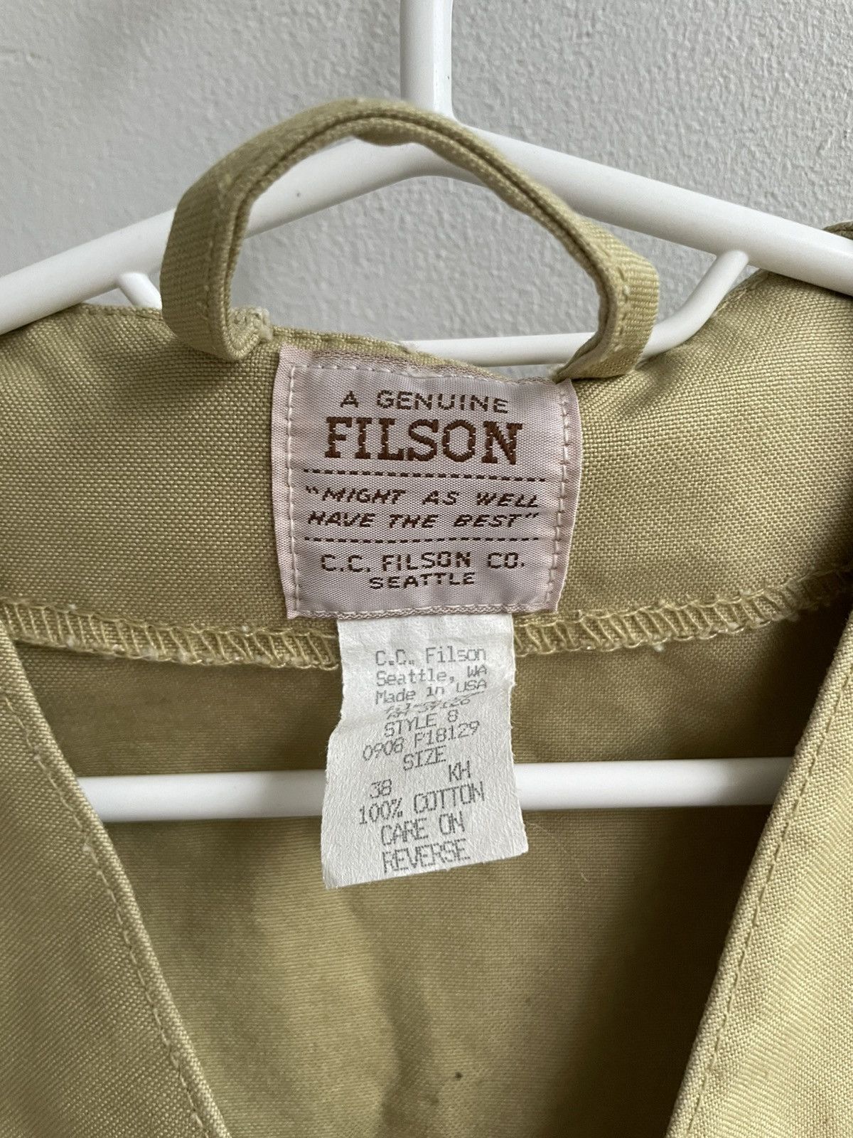 Filson Filson Vintage Tin Cloth Cruiser Work Jacket Vest Made USA Size US M / EU 48-50 / 2 - 10 Thumbnail