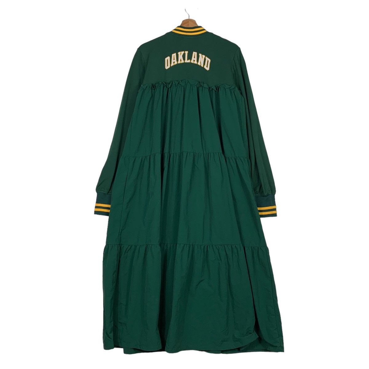 Japanese Brand OAKLAND ATHLETICS BIG LOGO DRESS #0646-C30 Size M / US 6-8 / IT 42-44 - 9 Thumbnail