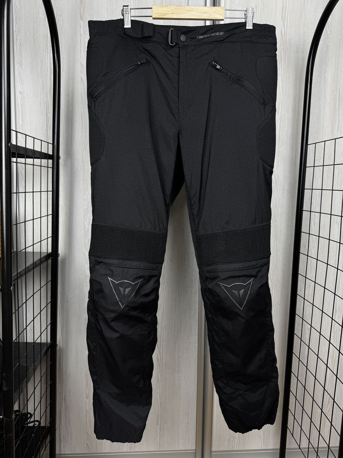 Dainese Dainese Dry Line black protected motorcycle pants textile 54 Size US 38 / EU 54 - 2 Thumbnail