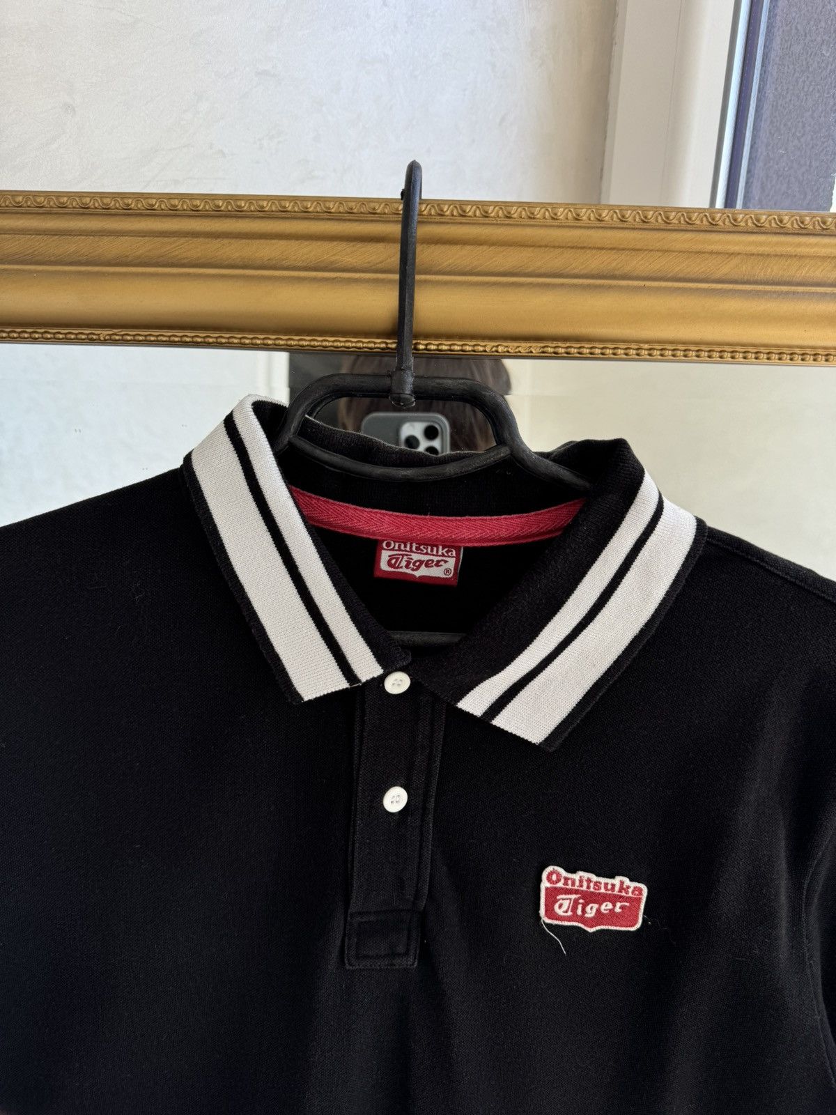 Onitsuka Tiger Vintage Asics Tiger Onitsuka Black Japan Polo Shirt Size US M / EU 48-50 / 2 - 3 Thumbnail