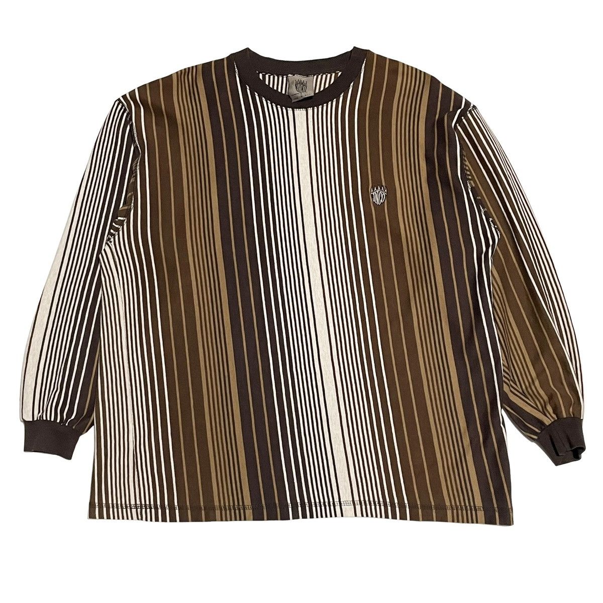 JNCO × Vintage Vintage JNCO Brown and black striped long sleeve shirt Size US M / EU 48-50 / 2 - 1 Thumbnail