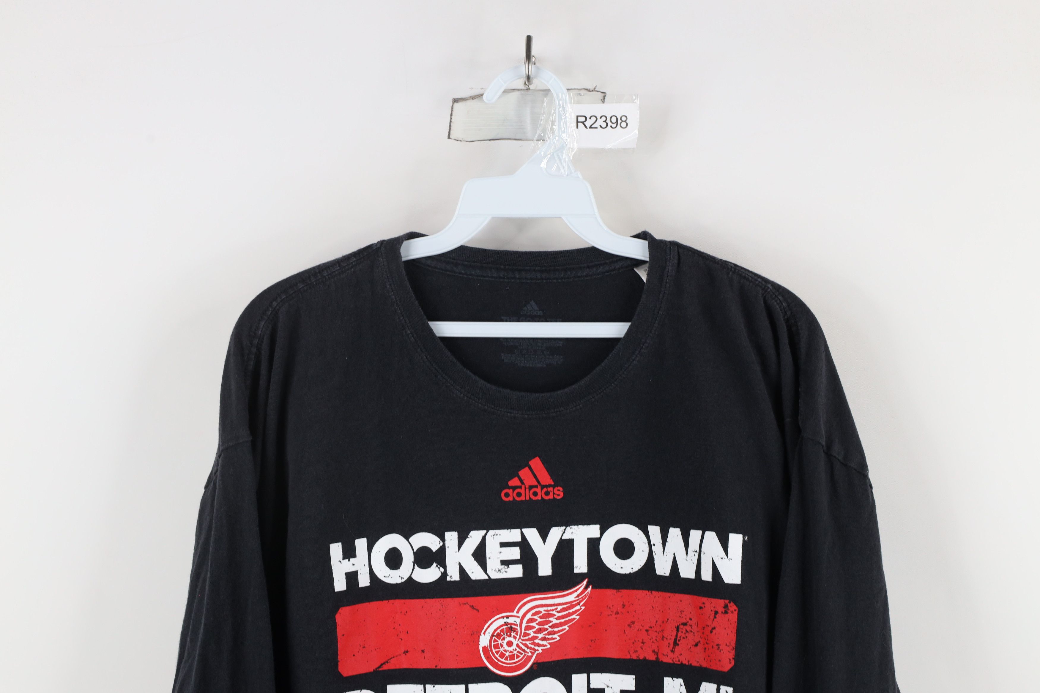 Adidas × Vintage Y2K Adidas Out Detroit Red Wings Hockey Long Sleeve T-Shirt Size US XXL / EU 58 / 5 - 2 Thumbnail