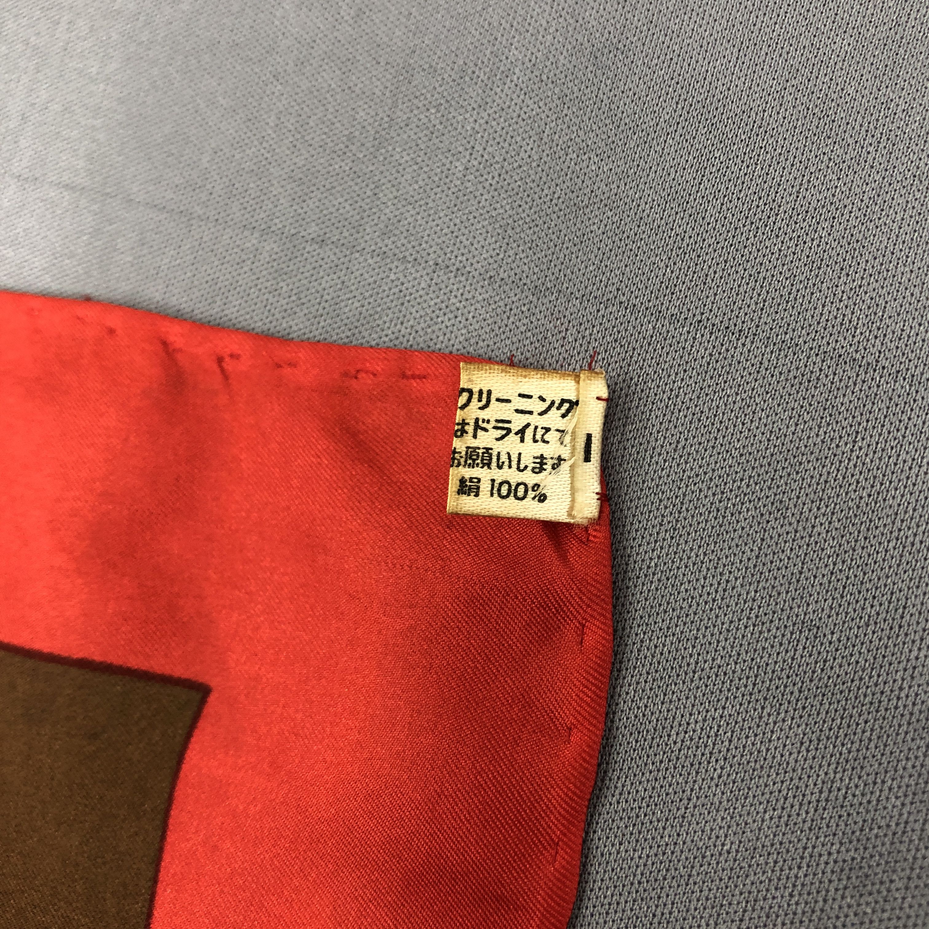 Japanese Brand Vintage SILK Scarf Twill Stole Wraps Scarves - GF60017 Size ONE SIZE - 8 Thumbnail