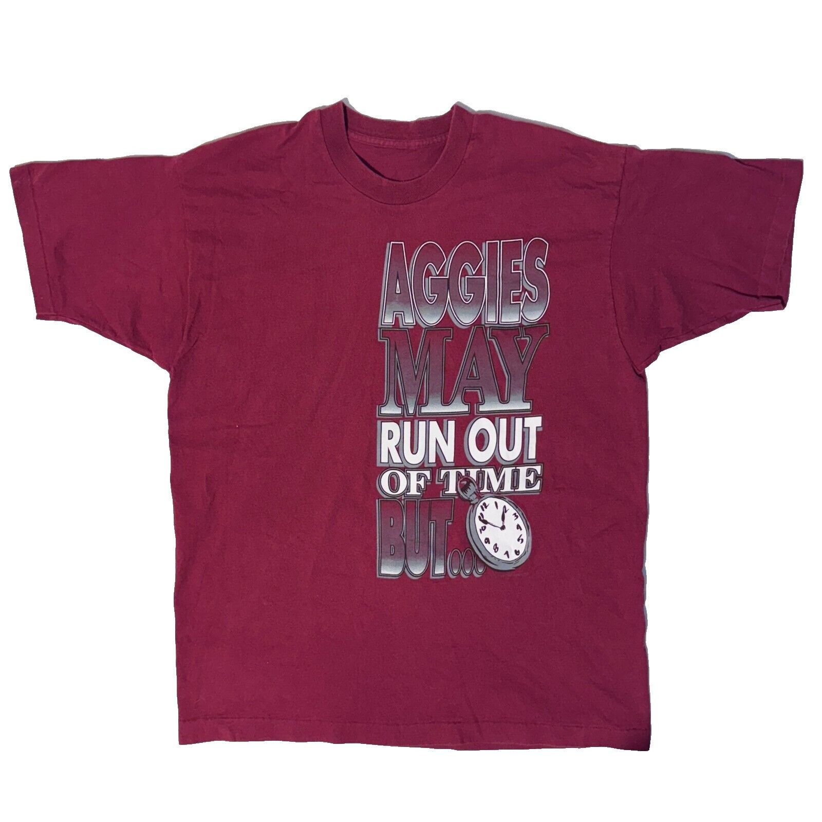 Gildan Vintage 90s Texas A&M Aggies College Football Tshirt XL Maro Size US XL / EU 56 / 4 - 1 Thumbnail