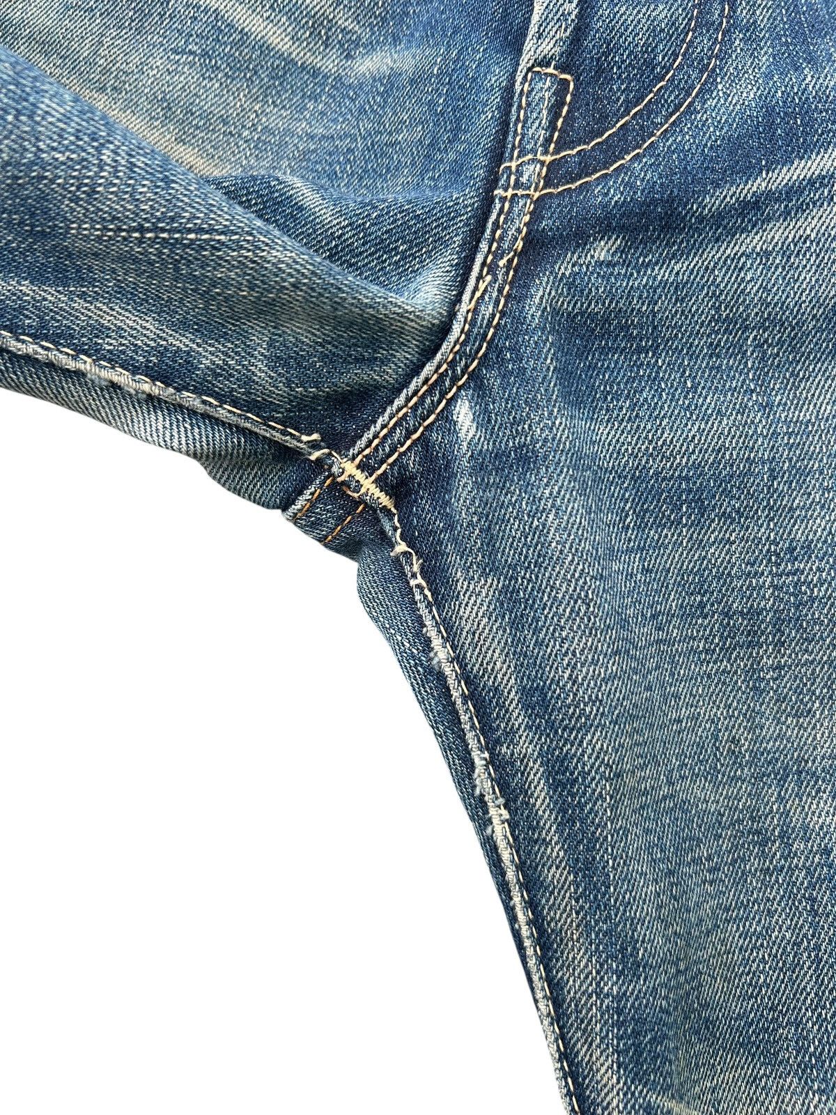 Kapital Vintage Levis Big E Selvedge Distressed Denim Jeans Size US 30 / EU 46 - 11 Thumbnail