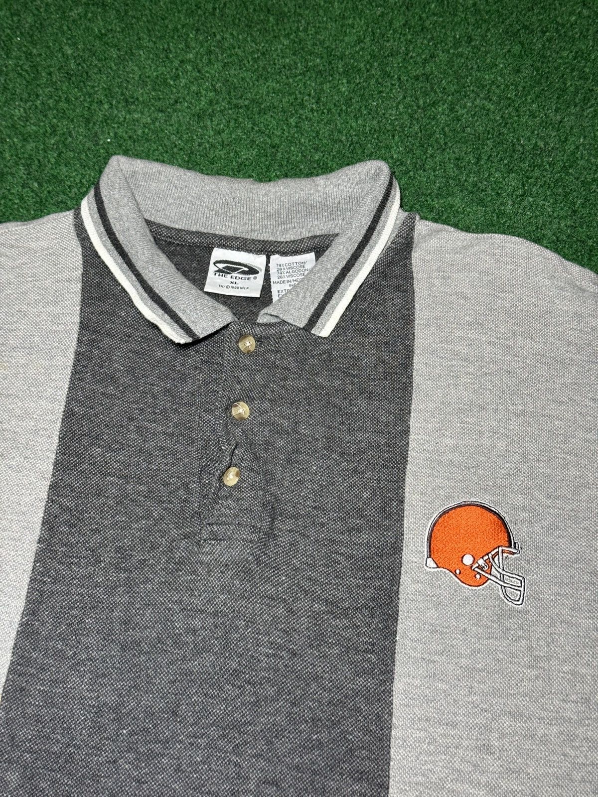 NFL Cleveland Browns Vintage Polo XL Button Up 90s Golf Shirt Size US XL / EU 56 / 4 - 2 Thumbnail