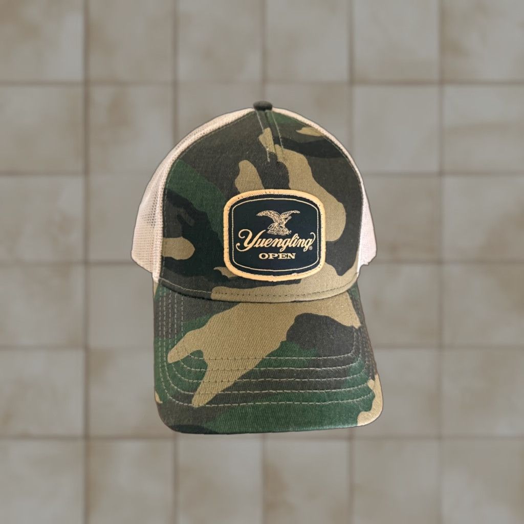 American Needle Yuengling Open Hat Men's Baseball Cap White Adjustable Camo Sports Outdoor Outdoor Cap Shirt? Size ONE SIZE - 1 Thumbnail
