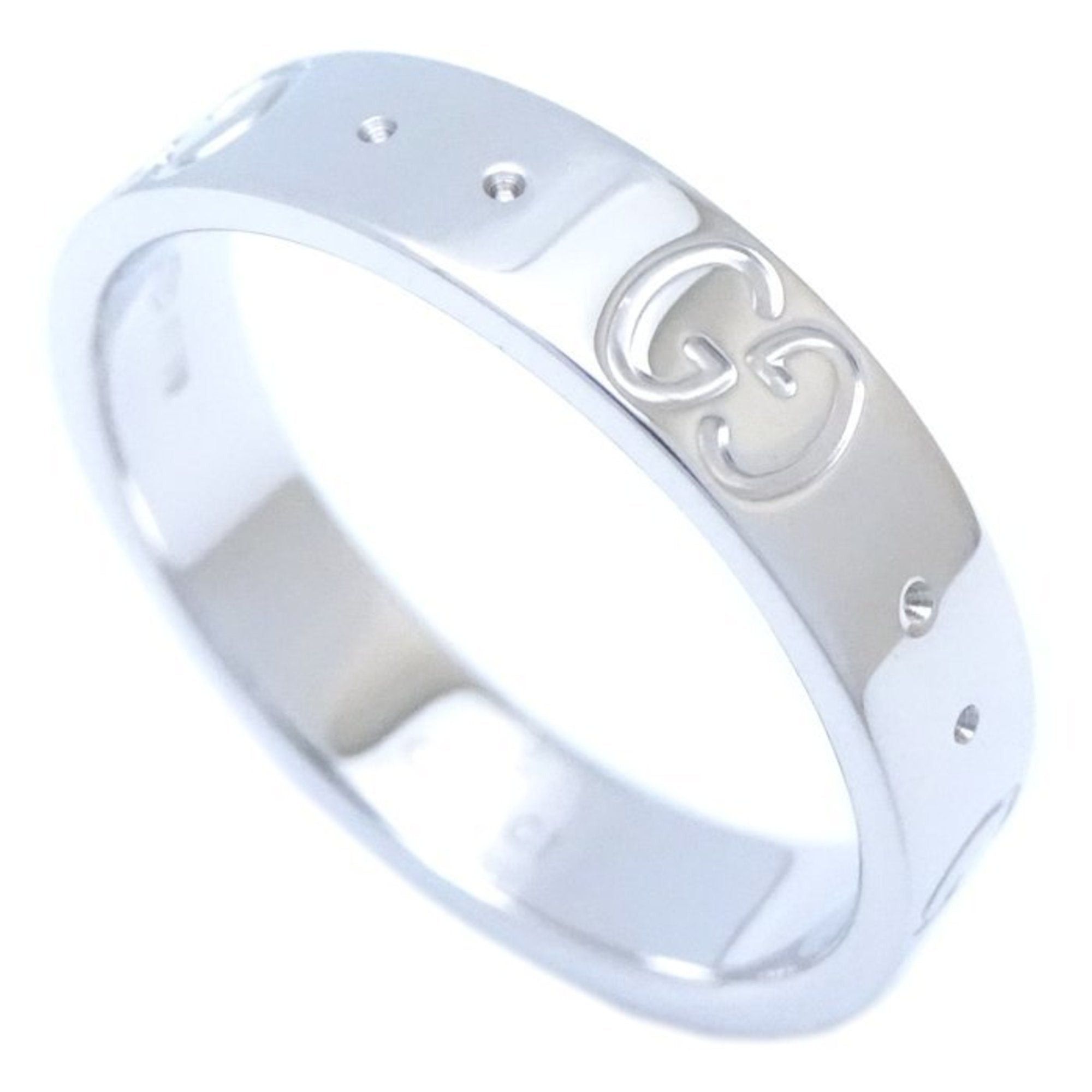 image of Gucci Icon Ring 10 K18Wg White Gold 291068, Women's