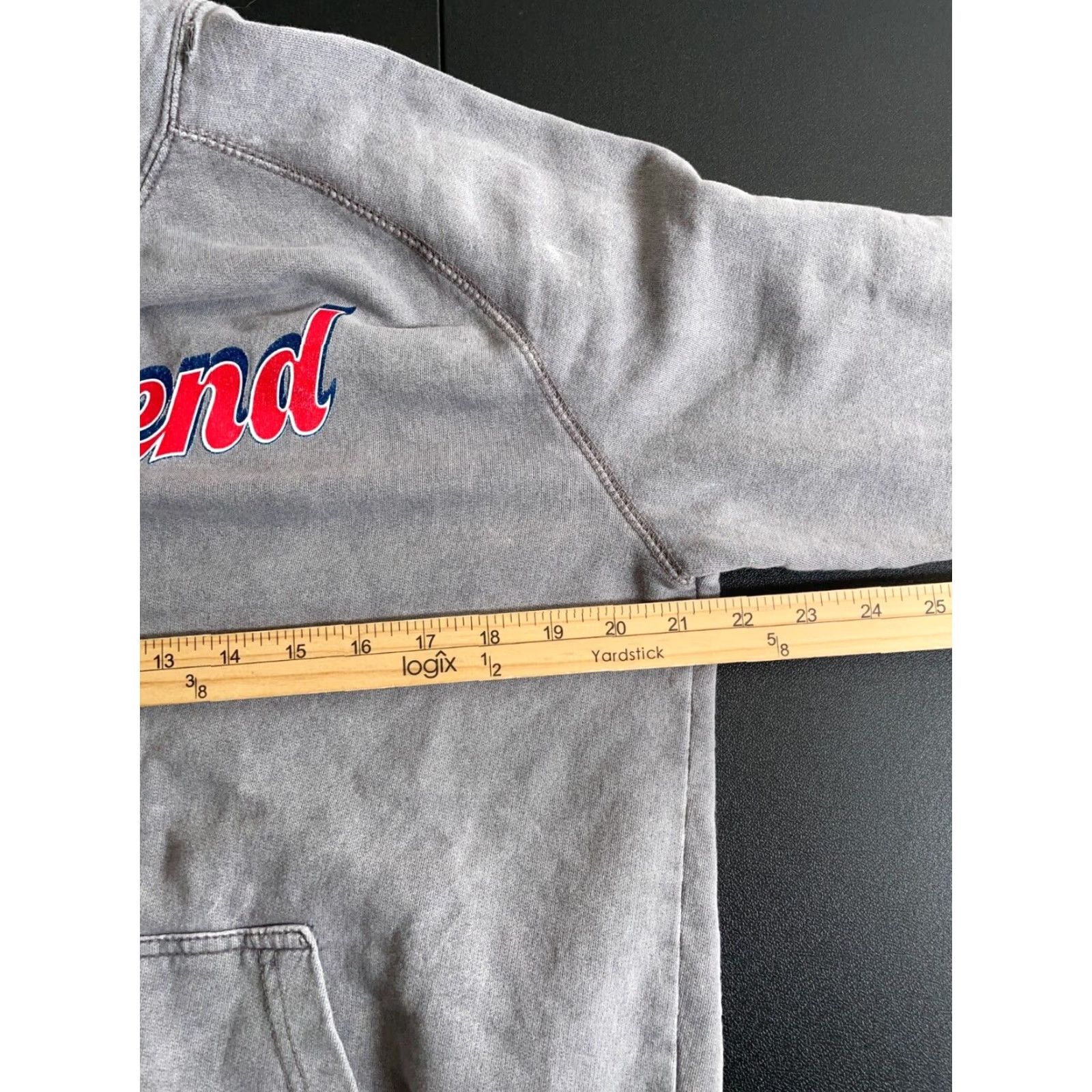 Vintage VINTAGE Full Send Hoodie Shirt Adult Medium Gray Distressed Pumpkin Graphic 90s? Size US M / EU 48-50 / 2 - 5 Thumbnail