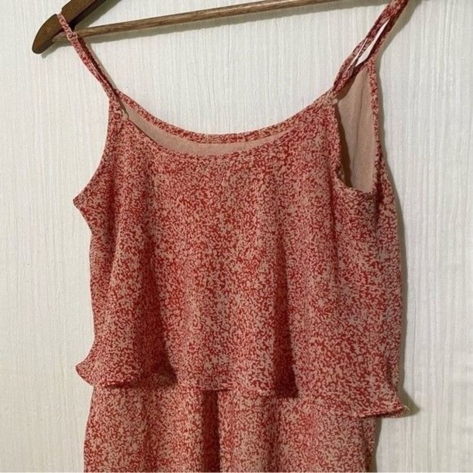 Other Cabi Tank Top Lined Flowy Ruffle Orange Adjustable Straps Size S / US 4 / IT 40 - 6 Thumbnail