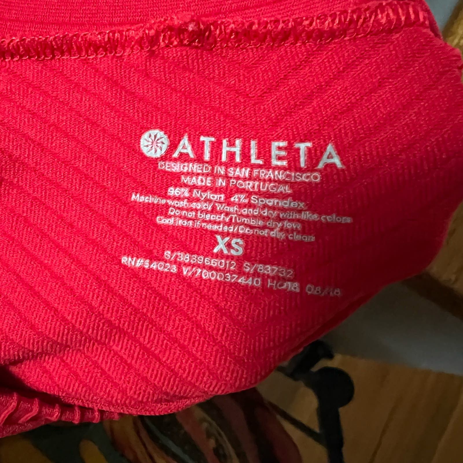 Athleta Athleta Radiant Red Flurry Scuba Hoodie Long Sleeve size XS Size XS / US 0-2 / IT 36-38 - 5 Thumbnail