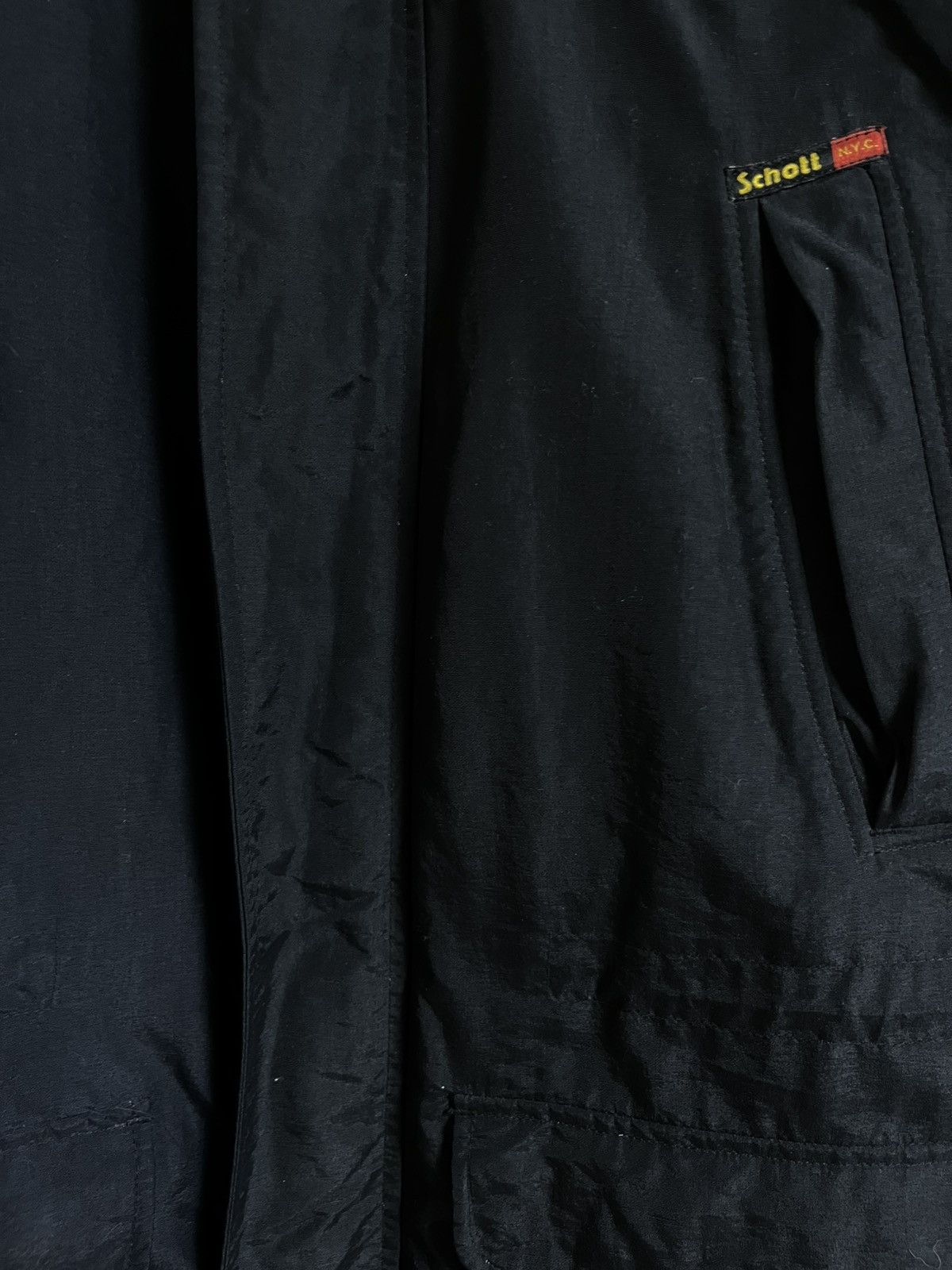 Schott SCHOTT Goose Feather Down Puffer Insulated Jacket Black XL Size US XL / EU 56 / 4 - 5 Thumbnail