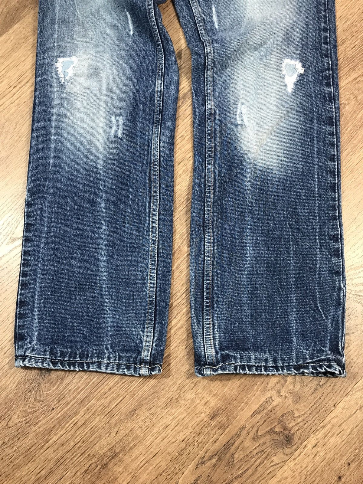 Japanese Brand × Vintage Vintage Distressed Denim Pants Size US 33 - 2 Thumbnail