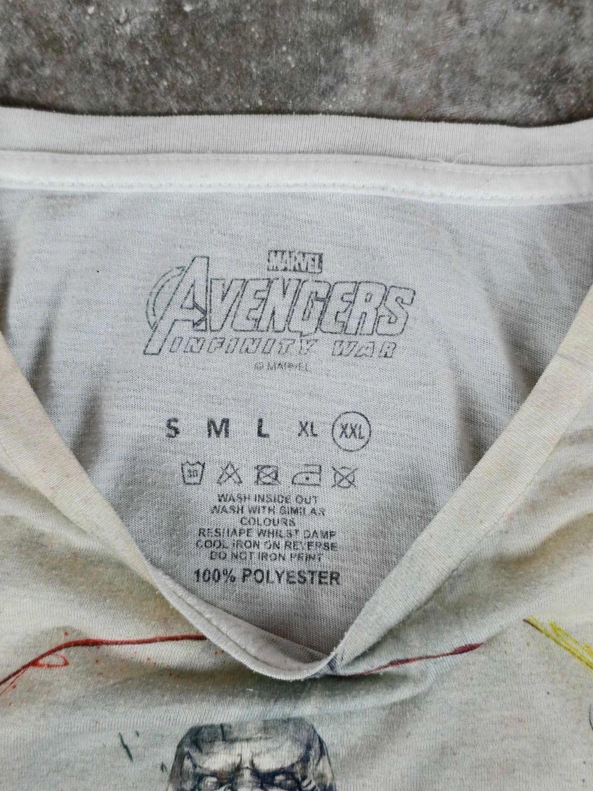 Marvel Comics Avenger Infinity War Thanos Battle Stance White T-Shirt Size US XXL / EU 58 / 5 - 5 Thumbnail