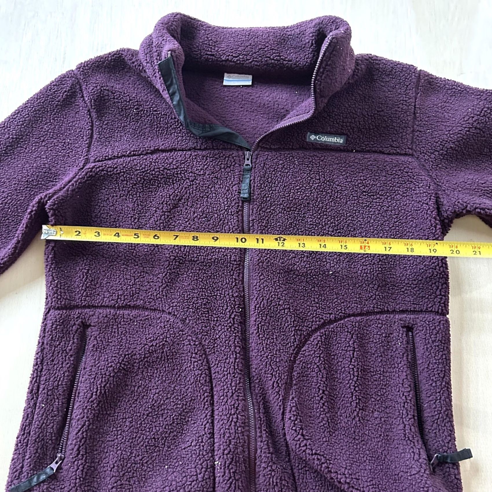 Vintage Columbia Fleece Jacket Womens Large Purple Full Zip Pockets Casual Outdoor Size L / US 10 / IT 46 - 7 Thumbnail