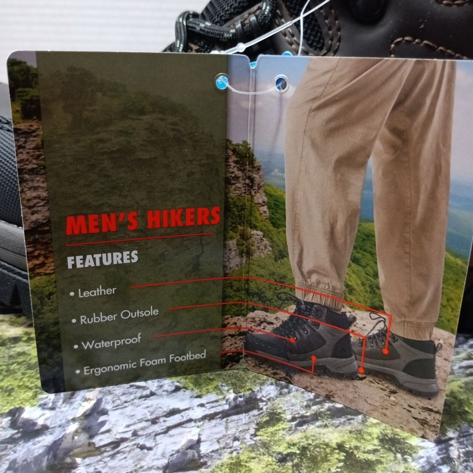Other Ozark Trail Men's Hikers Leather Boots Meadows 2.0 Size 9.5 Size US 9.5 / EU 42-43 - 4 Thumbnail