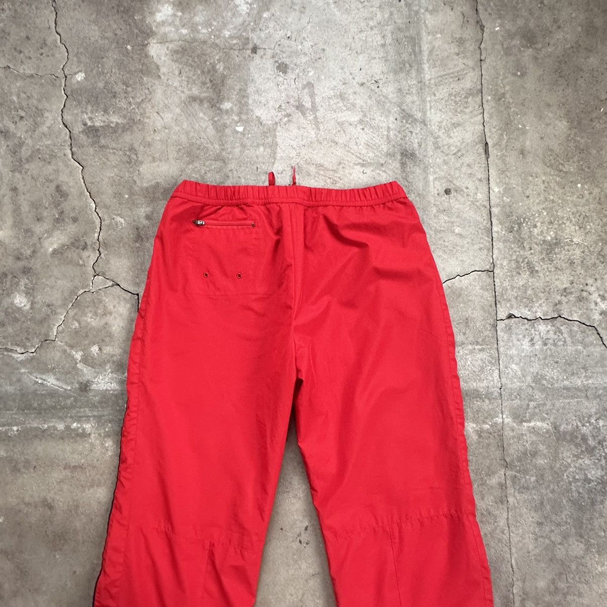 Japanese Brand × Vintage Crazy Vintage Y2K/2000s Baggy Striped Skater Track Pants! Size US 31 - 8 Thumbnail