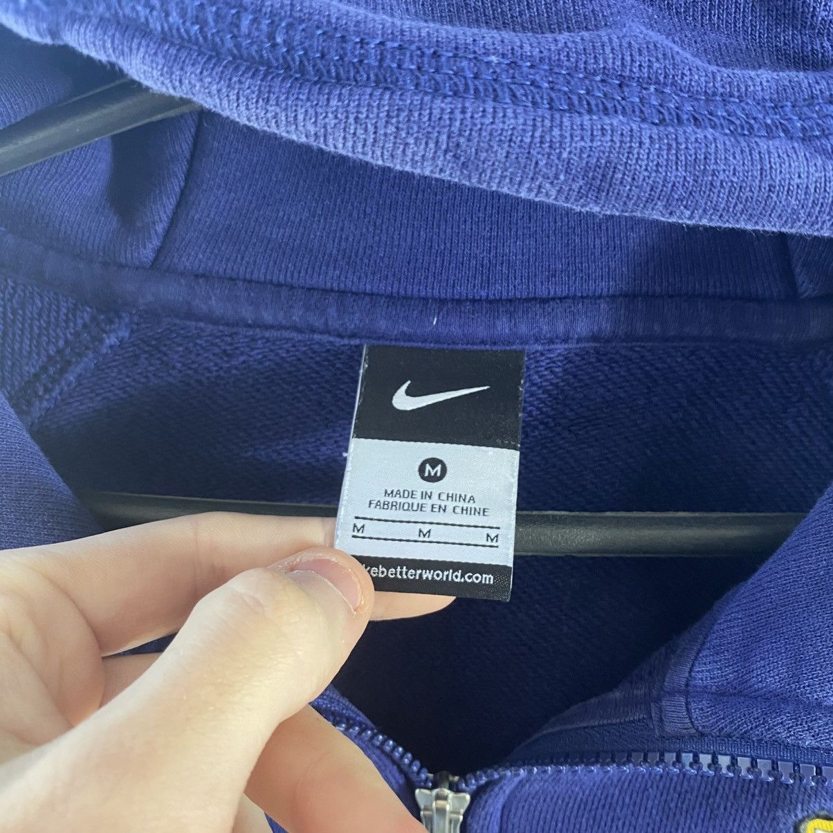 Nike Vintage Nike Barcelona zip hoodie navy soccer rare Size US M / EU 48-50 / 2 - 6 Thumbnail