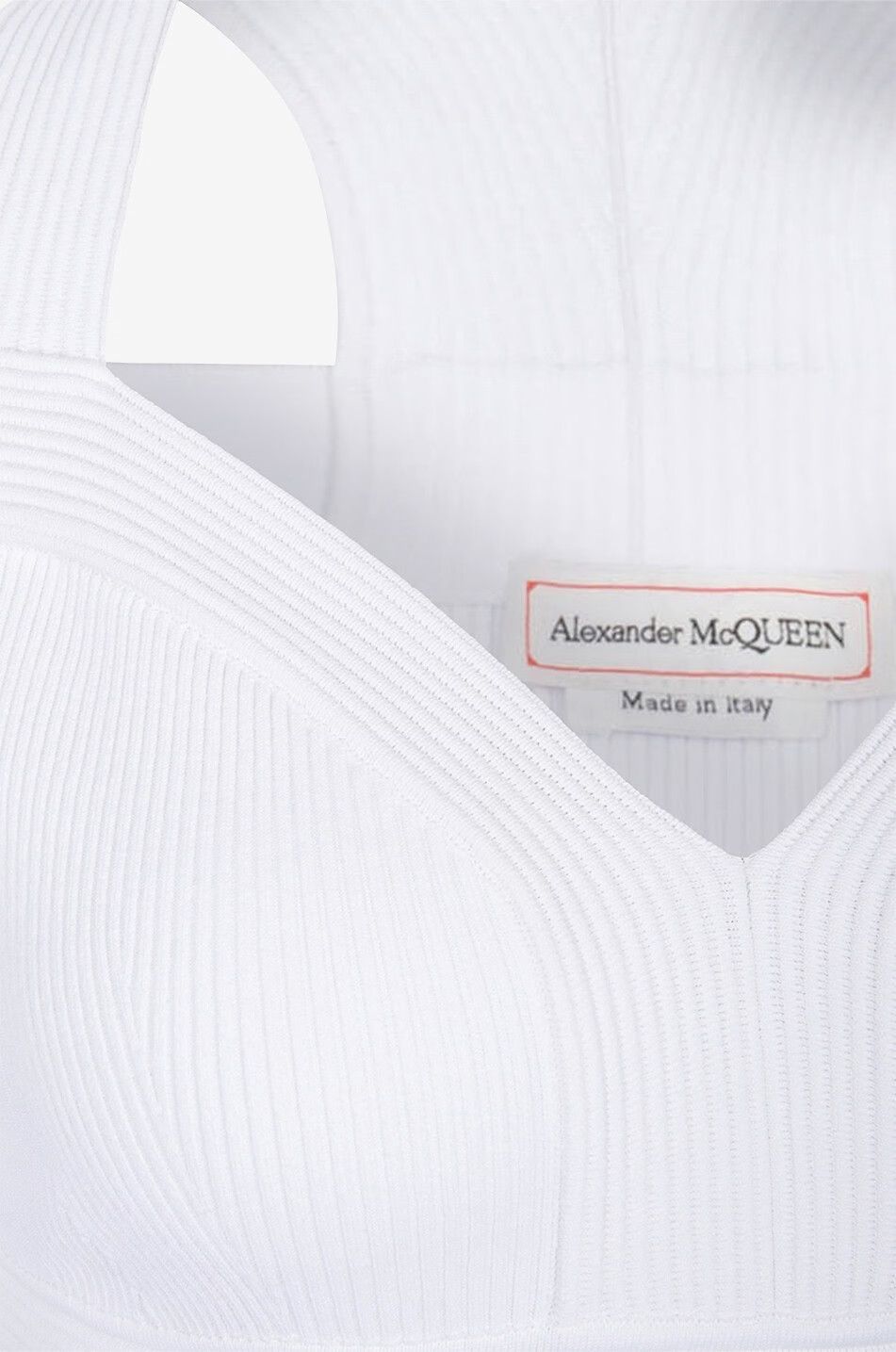 Alexander McQueen o1y0325 Sheath Mini Dress in White Size M / US 6-8 / IT 42-44 - 3 Thumbnail