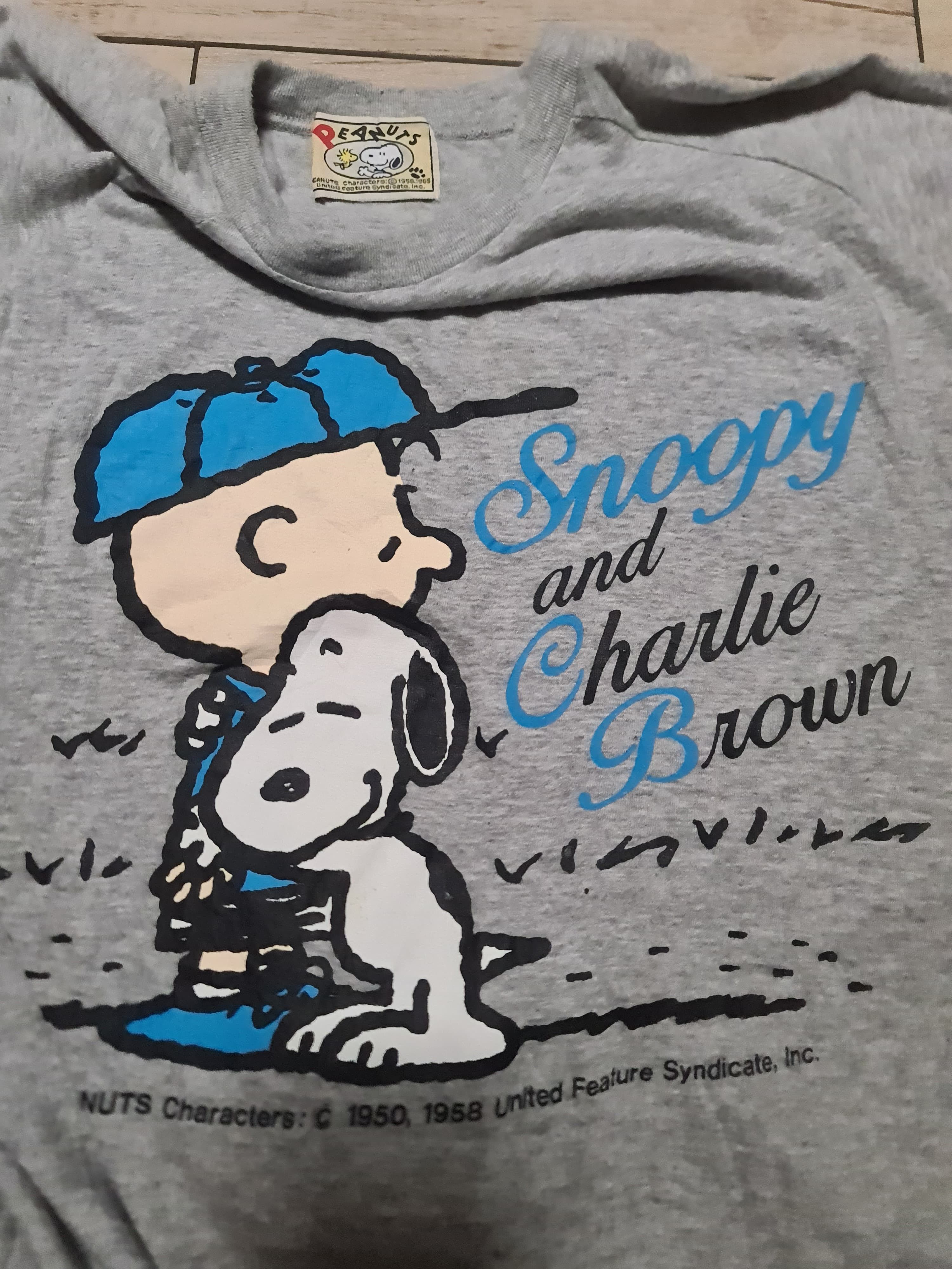 Peanuts × Vintage vintage peanuts tshirt single stitch Size US L / EU 52-54 / 3 - 5 Thumbnail