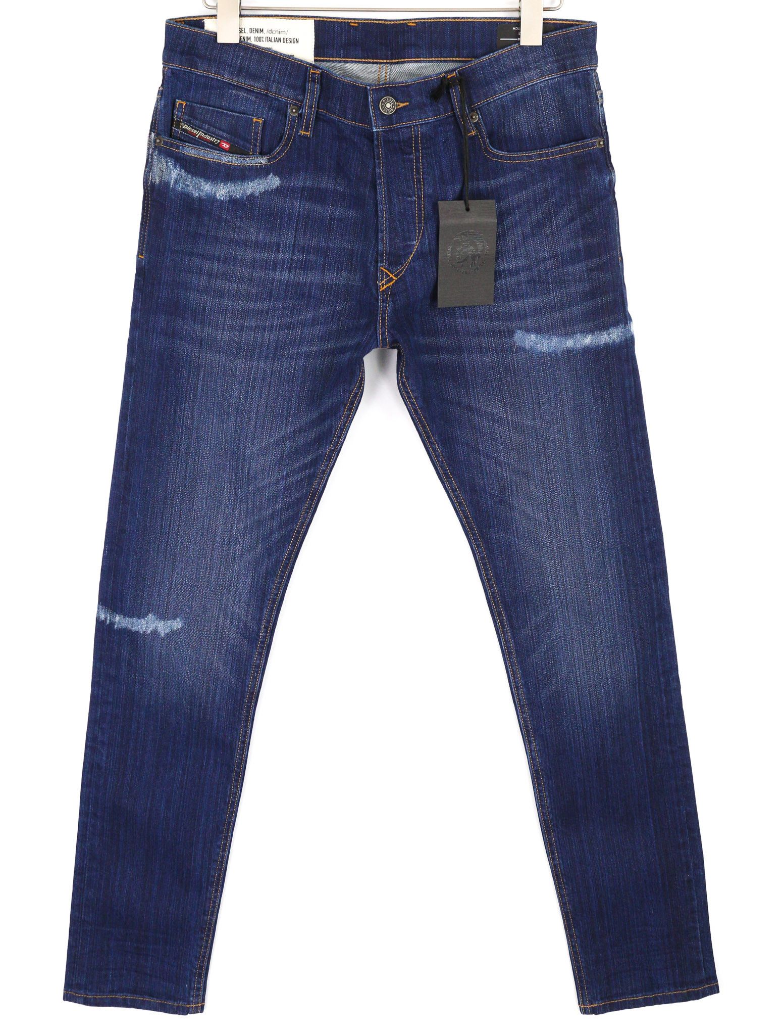 Diesel TEPPHAR 0098N W30/L32 Slim Ripped Blue Jeans 40196 Size US 30 / EU 46 - 1 Thumbnail