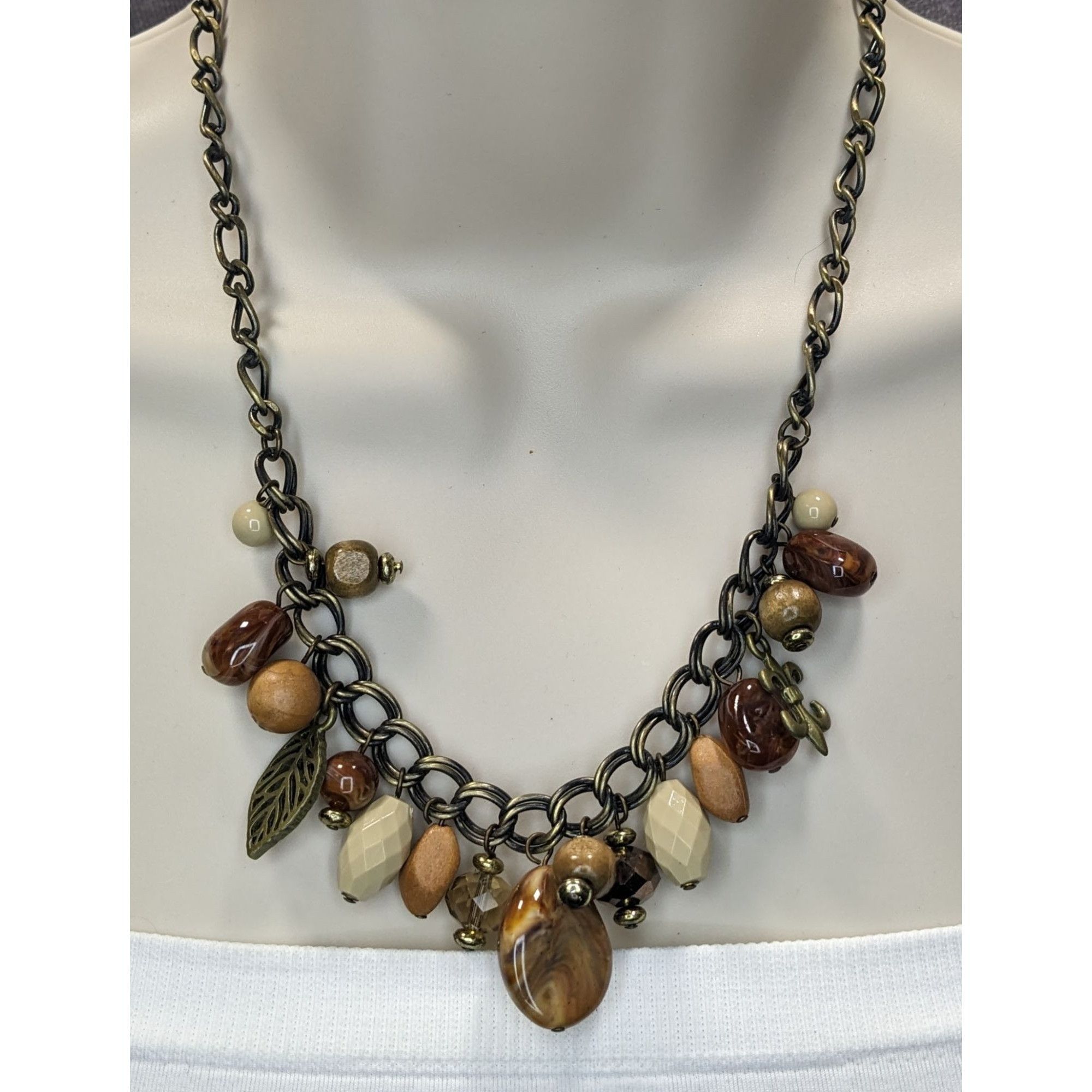 Other Vintage Bohemian Charm Necklace With Beaded Fringe Size ONE SIZE - 1 Thumbnail