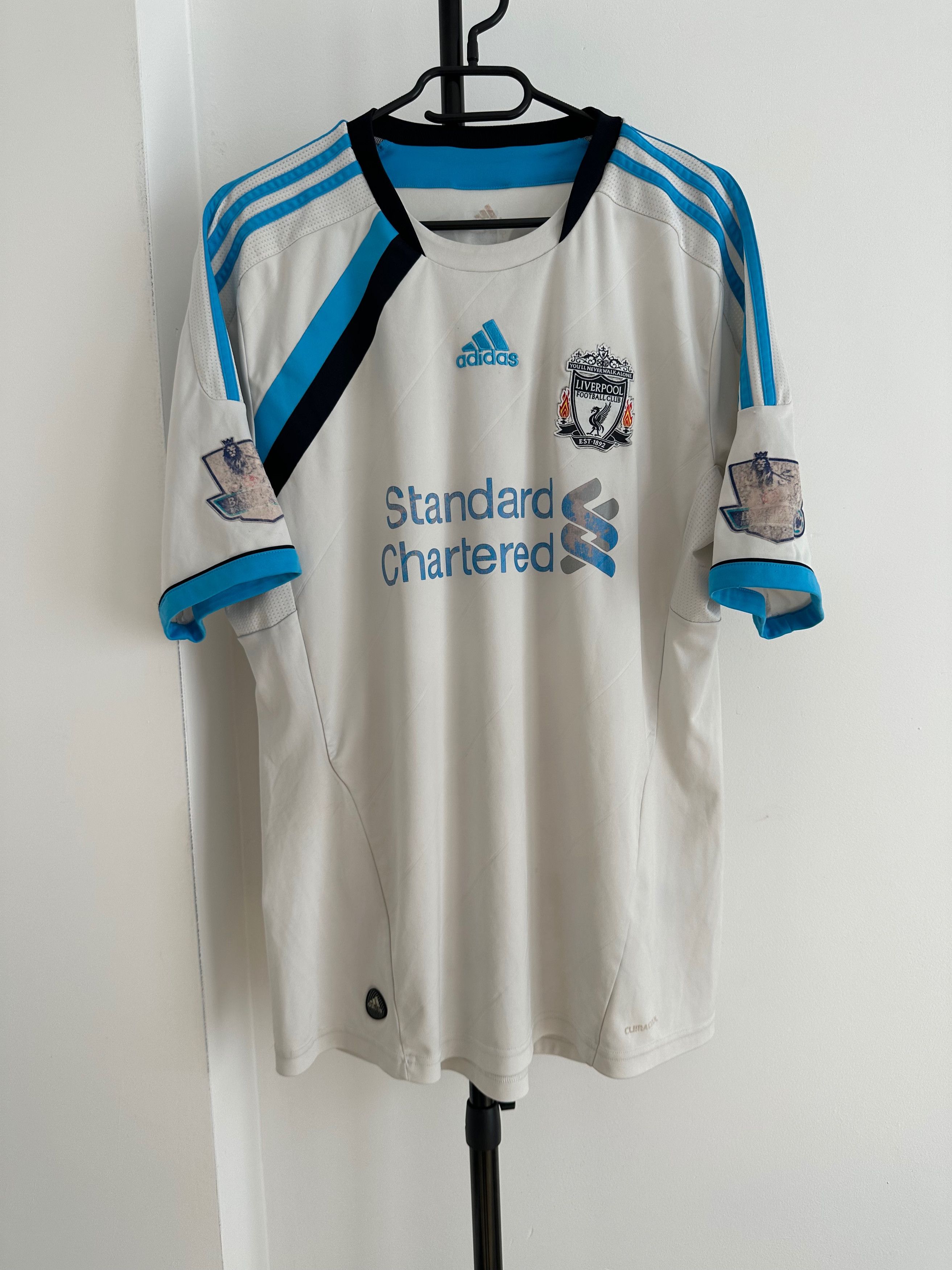 Adidas 2011 Liverpool #14 Henderson Adidas Third Kit Jersey Soccer Size US L / EU 52-54 / 3 - 2 Thumbnail