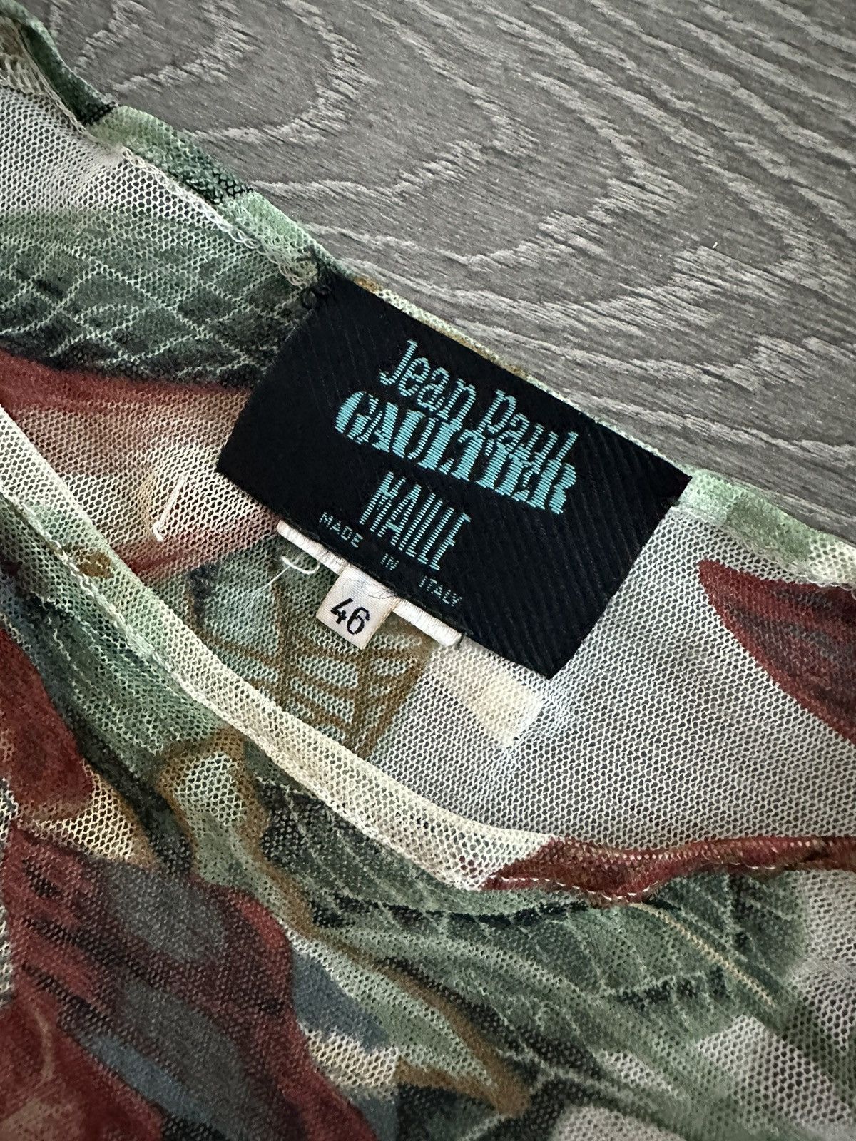 Jean Paul Gaultier RARE 1993 Jean Paul Gaultier mesh floral print dress Size M / US 6-8 / IT 42-44 - 9 Thumbnail