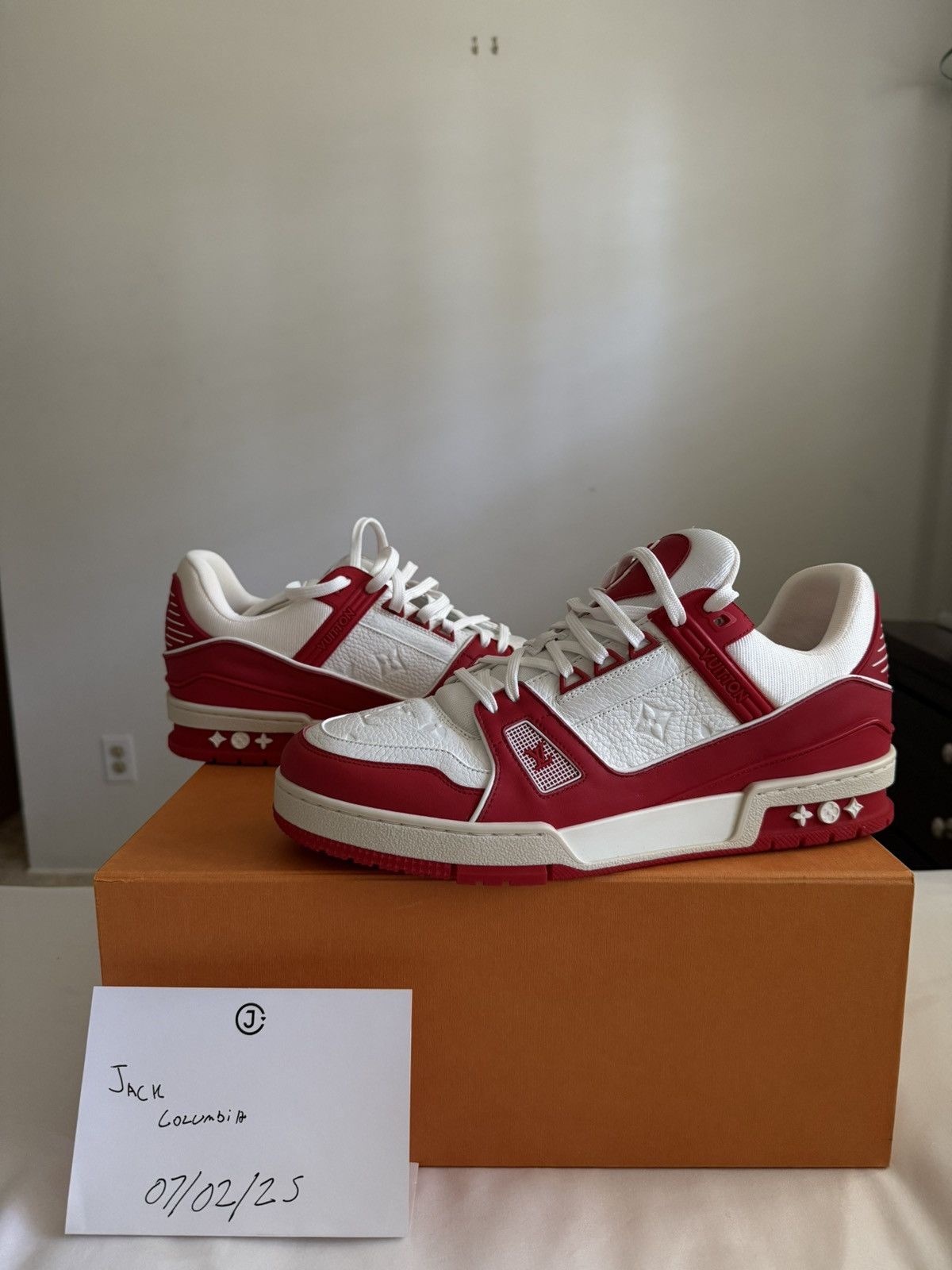 Louis Vuitton Louis Vuitton Trainer (Red) Size US 9.5 / EU 42-43 - 4 Thumbnail