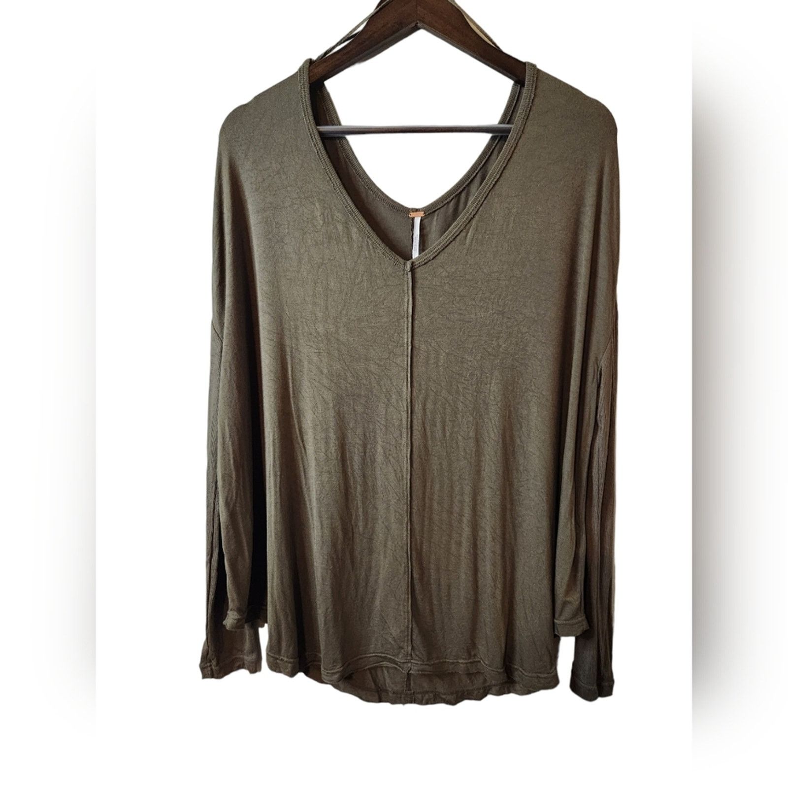 Free People Free People Lightweight Oversized Ribbed Sleeve top Small Size S / US 4 / IT 40 - 1 Thumbnail