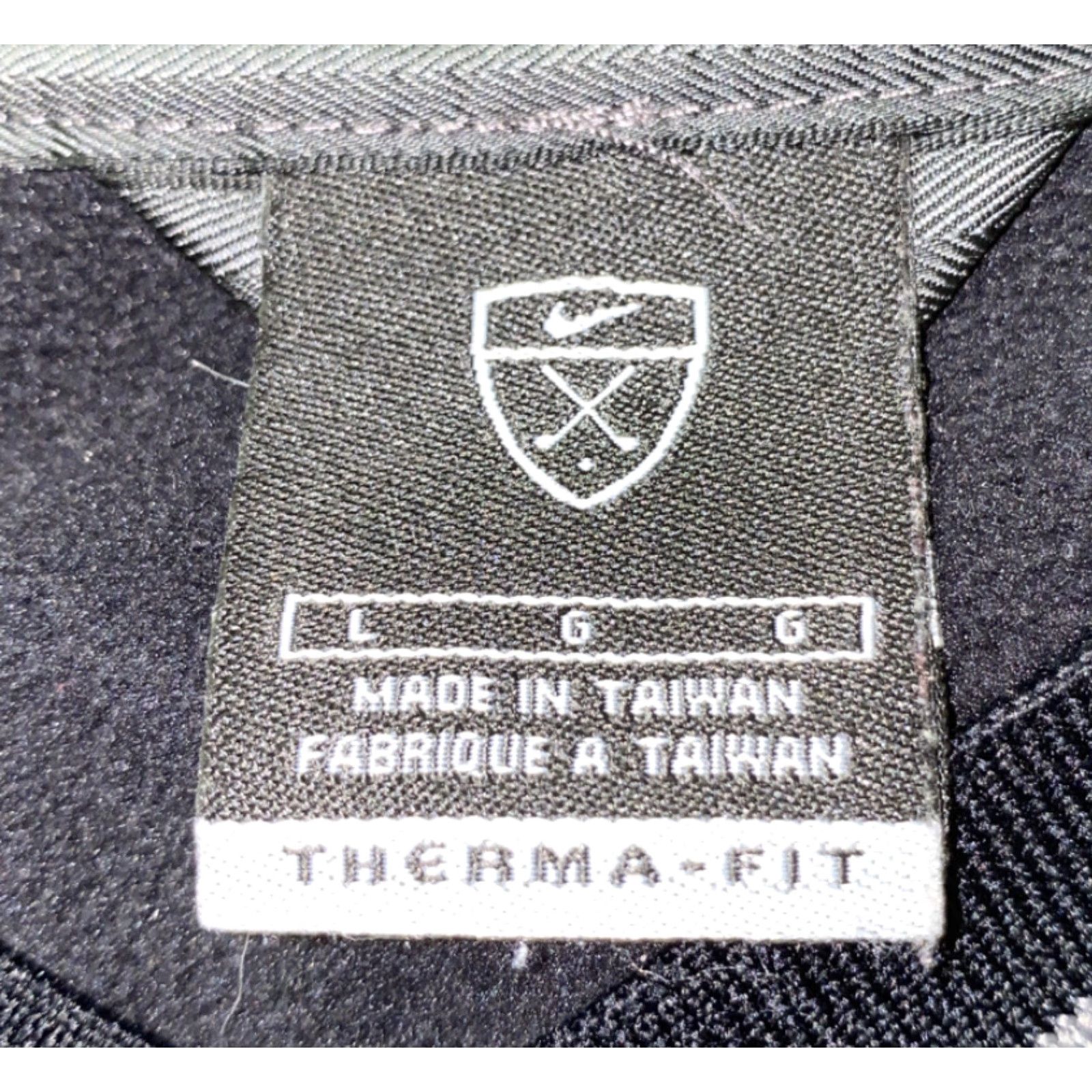 Nike Nike Mens Black Fleece Lined Therma-Fit V-Neck Sweater Size L Size US L / EU 52-54 / 3 - 6 Thumbnail