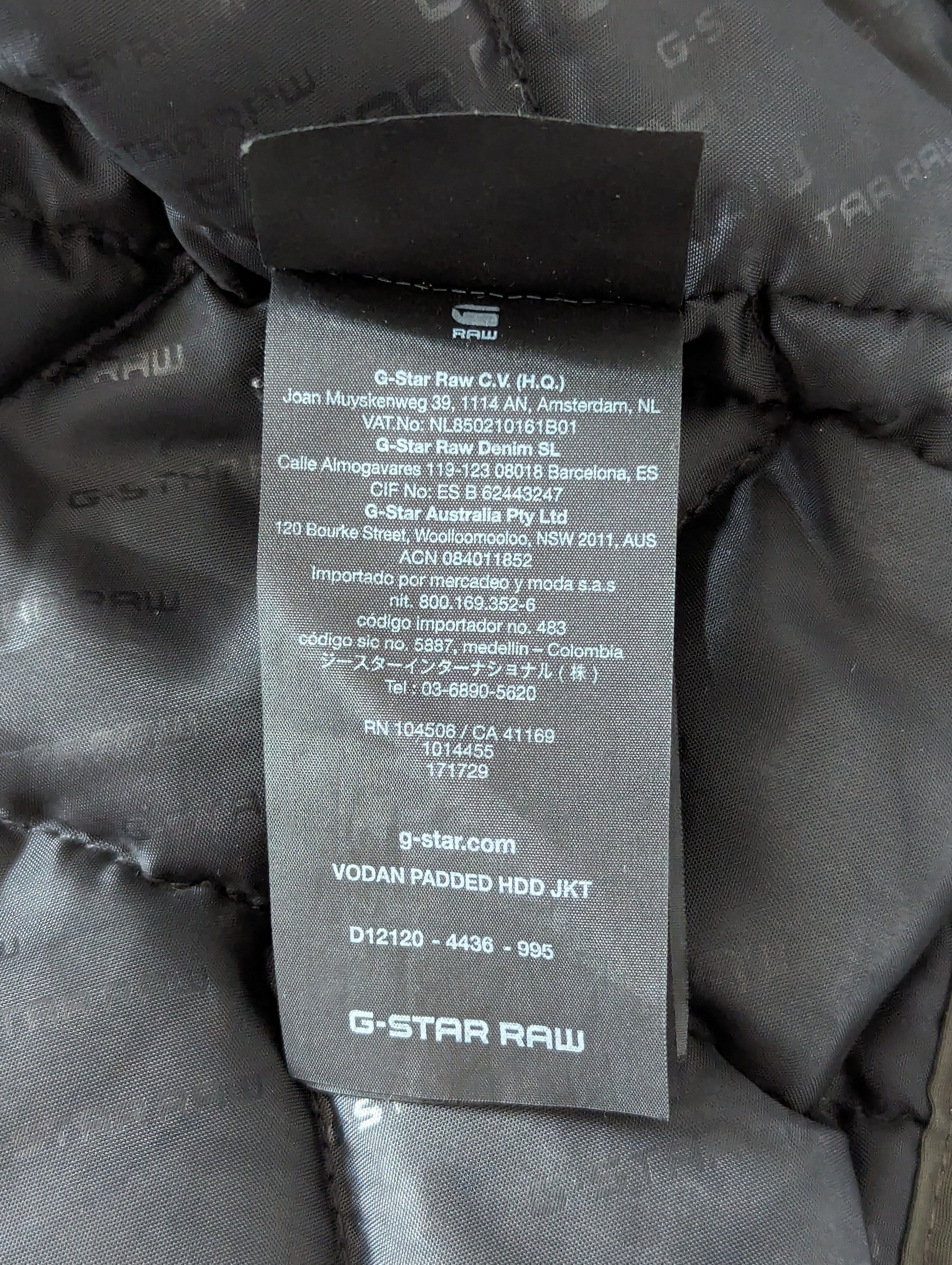 G-Star G-Star Raw Vodan Padded HDD Jacket Size S Casual Clothing Size US S / EU 44-46 / 1 - 16 Thumbnail