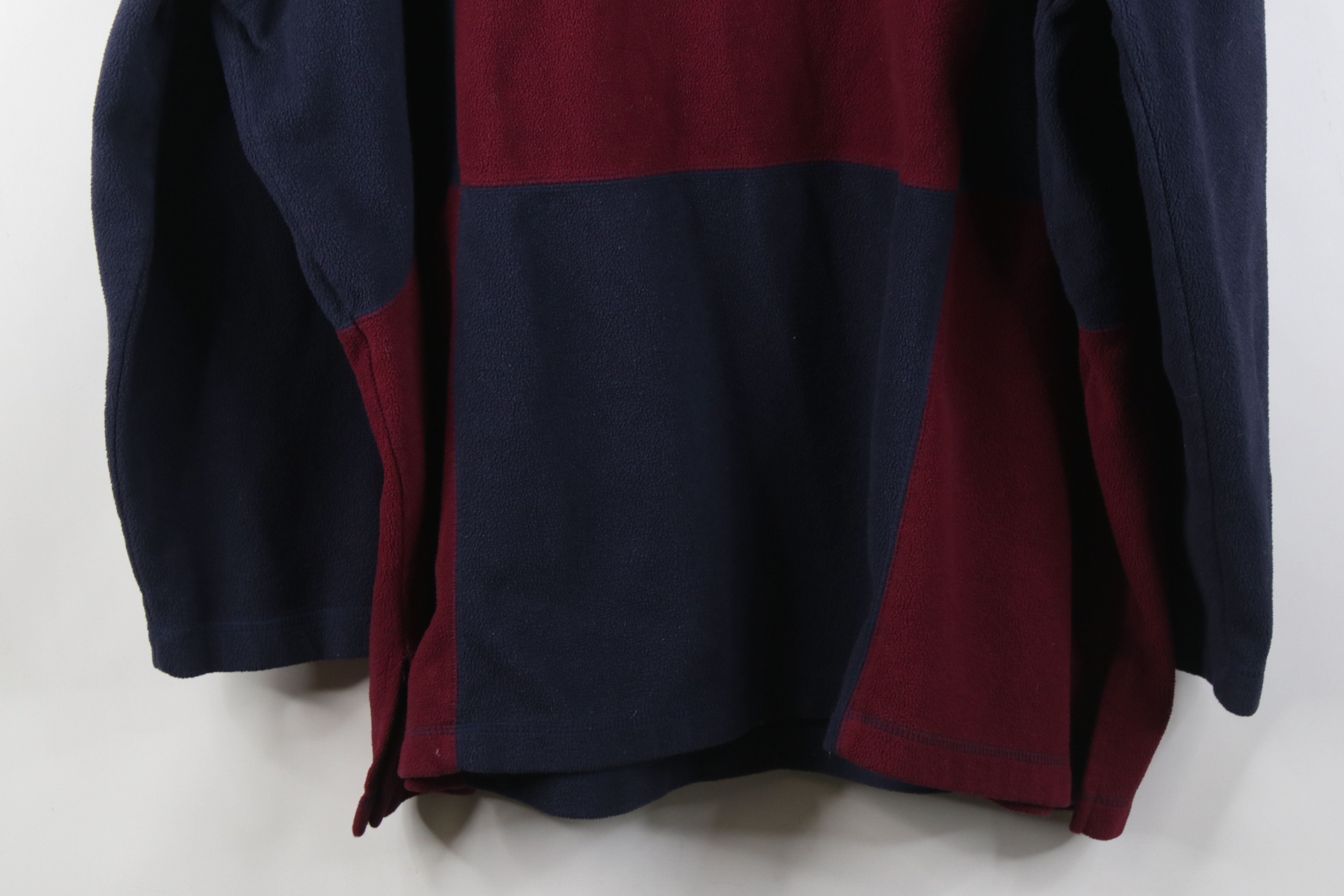 Vintage Vintage 90s Streetwear Block 1/4 Zip Fleece Pullover Sweater Size 3XL / US 20-22 - 10 Thumbnail