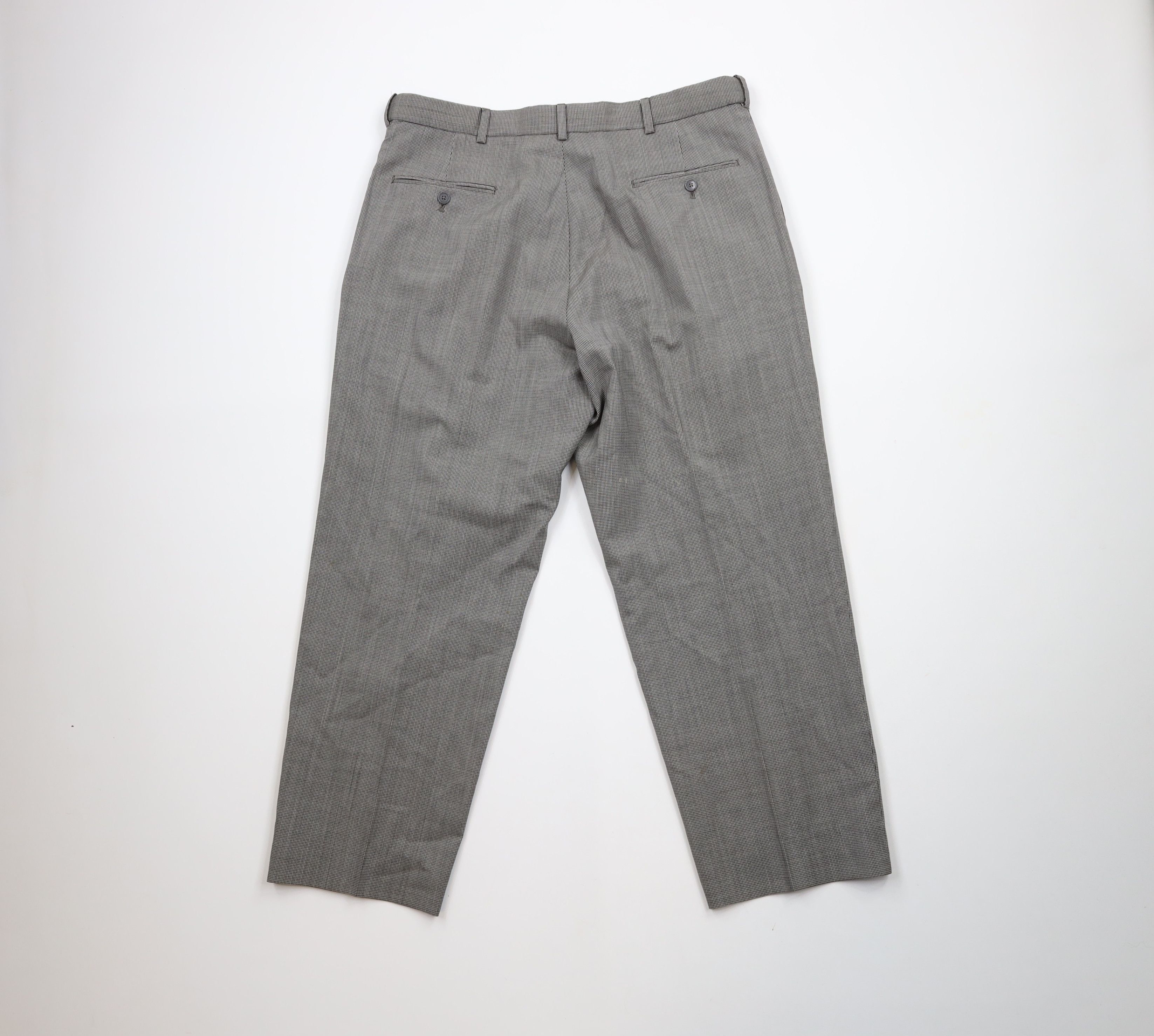Vintage Vintage 90s Streetwear Wool Houndstooth Wide Leg Chino Pants Size US 36 / EU 52 - 10 Thumbnail