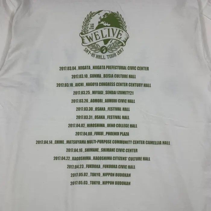 Vintage SKY-HI WE LIVE Japanese Band Rapper Tour 2017 Tee Shirt Size S / US 4 / IT 40 - 5 Thumbnail