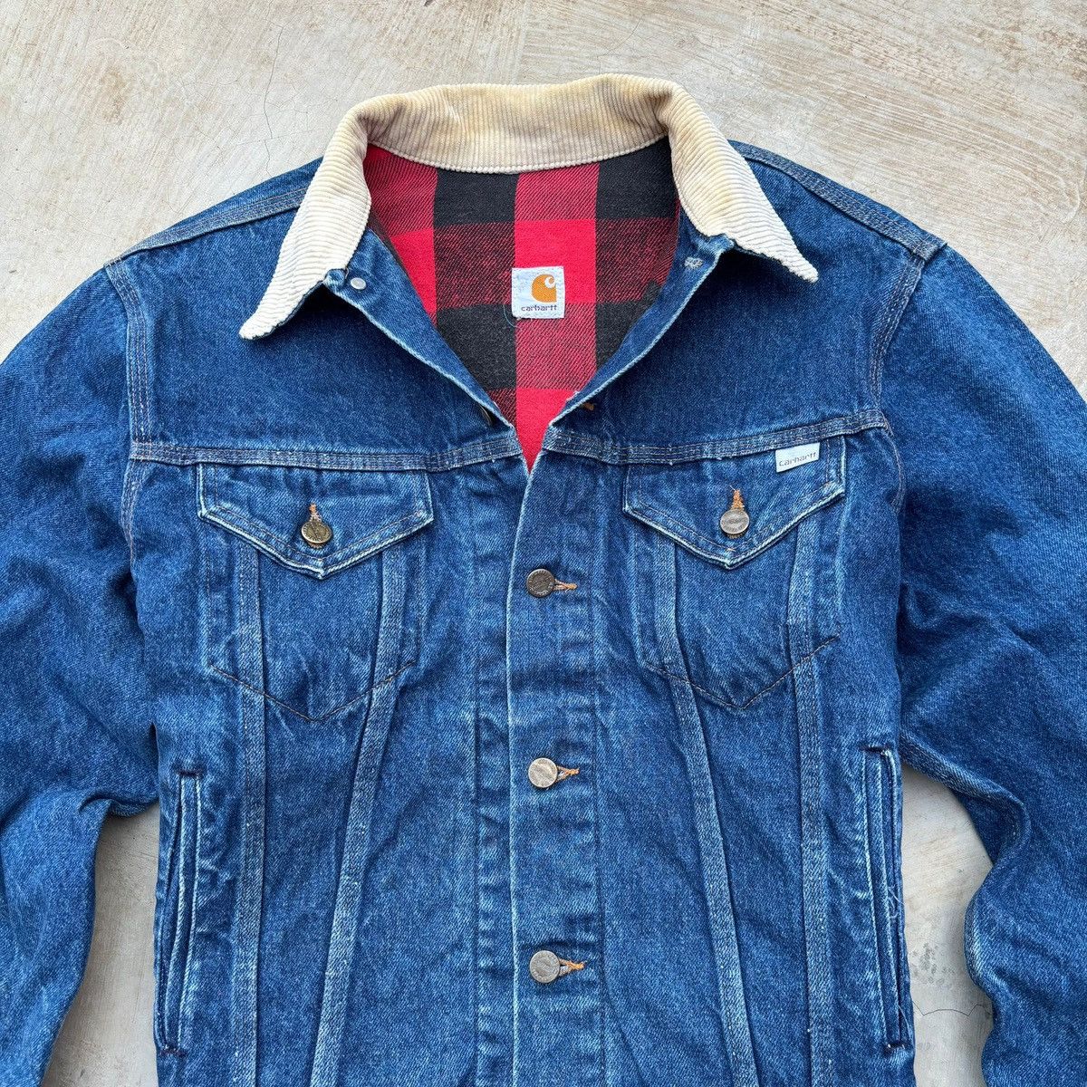 Carhartt Vintage 1989 100thANNIVERSARY Carhartt Denim Flannel Trucker Size US M / EU 48-50 / 2 - 3 Thumbnail
