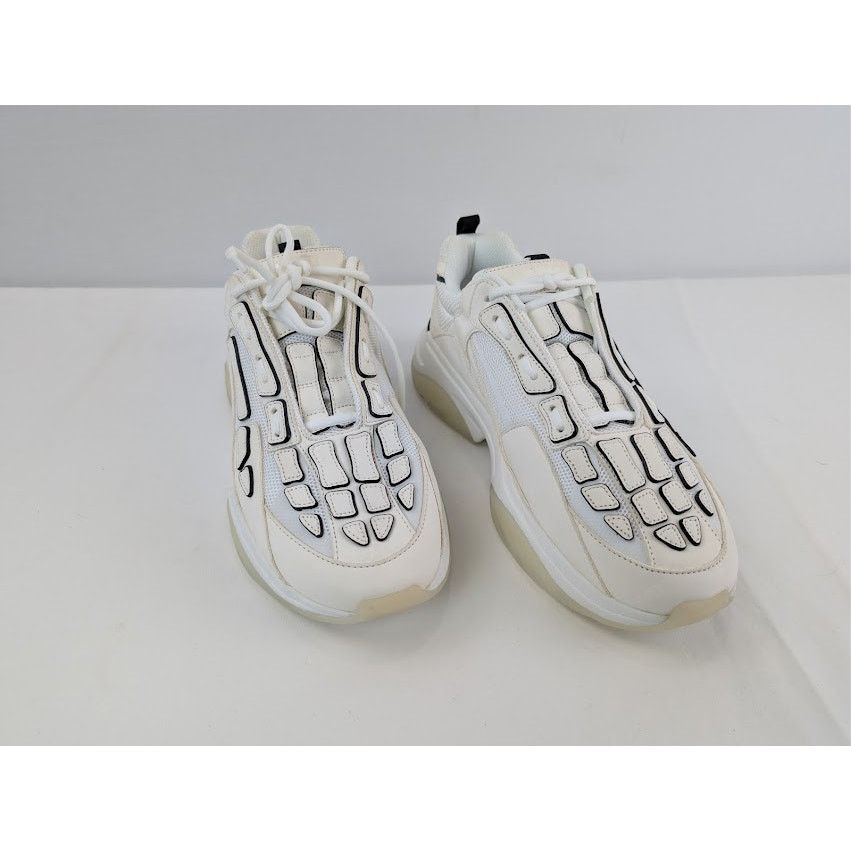 Amiri o1rshd1 Bone Runner Sneakers in White / Black Painted Edge Size US 14 / EU 47 - 5 Thumbnail