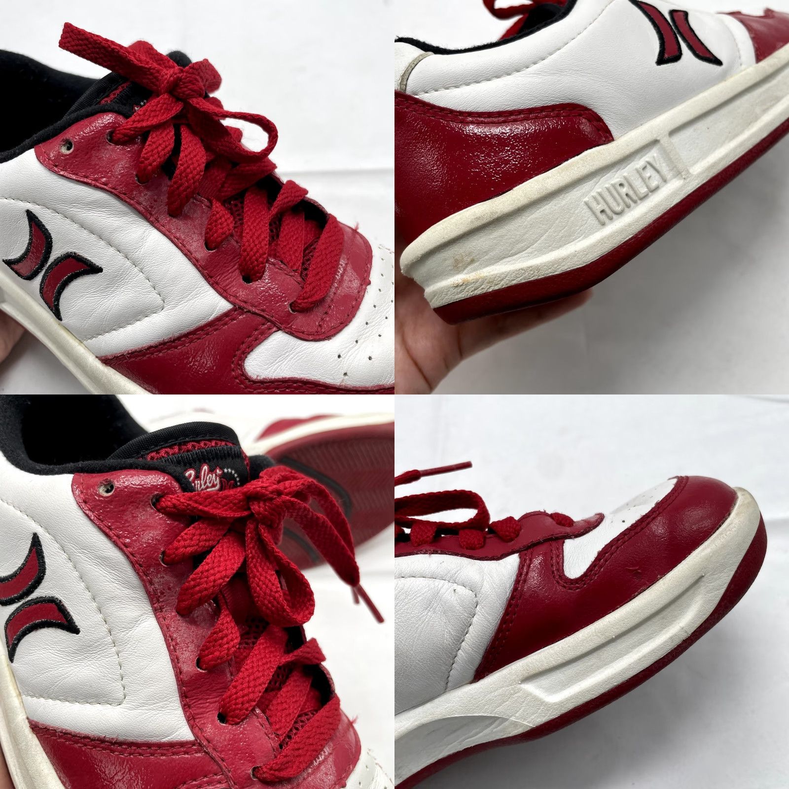 Hurley VINTAGE Hurley Sneakers Womens 6 Low Top Skater Grunge Emo Punk Red Shoes Size M / US 6-8 / IT 42-44 - 8 Thumbnail