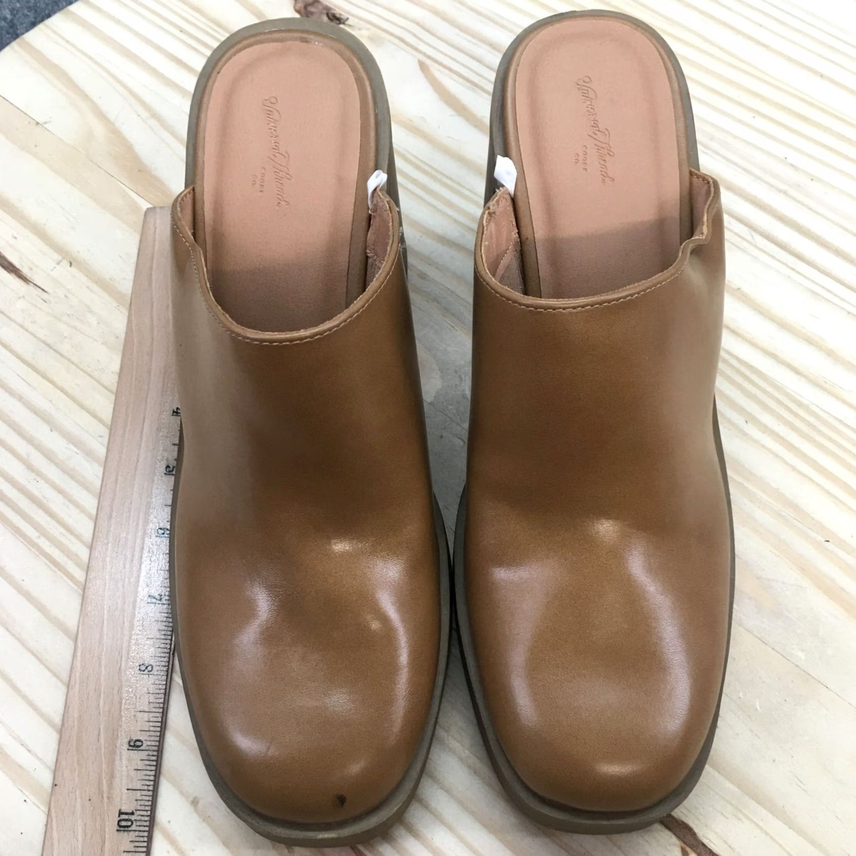 Vintage Universal Thread Womens Heel Platform Shoe Brown Faux Leather Shoes Size US 10 / IT 40 - 5 Thumbnail